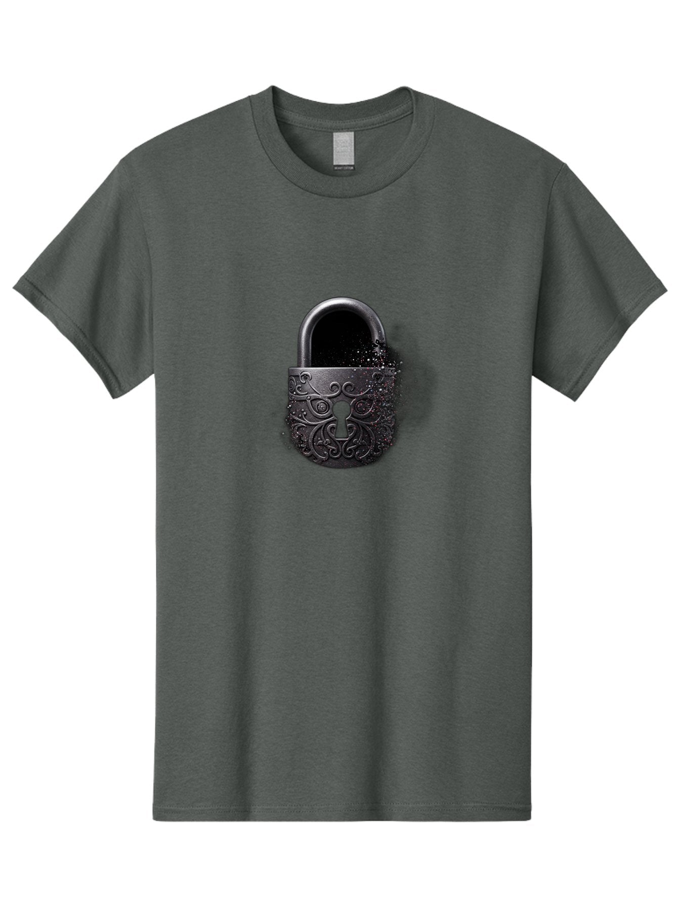 Black-Padlock Men'S Graphic Tee, 100% Cotton, Comfortable Casual Summer Wear, Machine Washable, Vintage Camera, Old Camera, Antique Camera, Black Camera, Classic Photography, Photography Equipment, Nostalgic Device, Film Camera, Camera Art Bag181 4