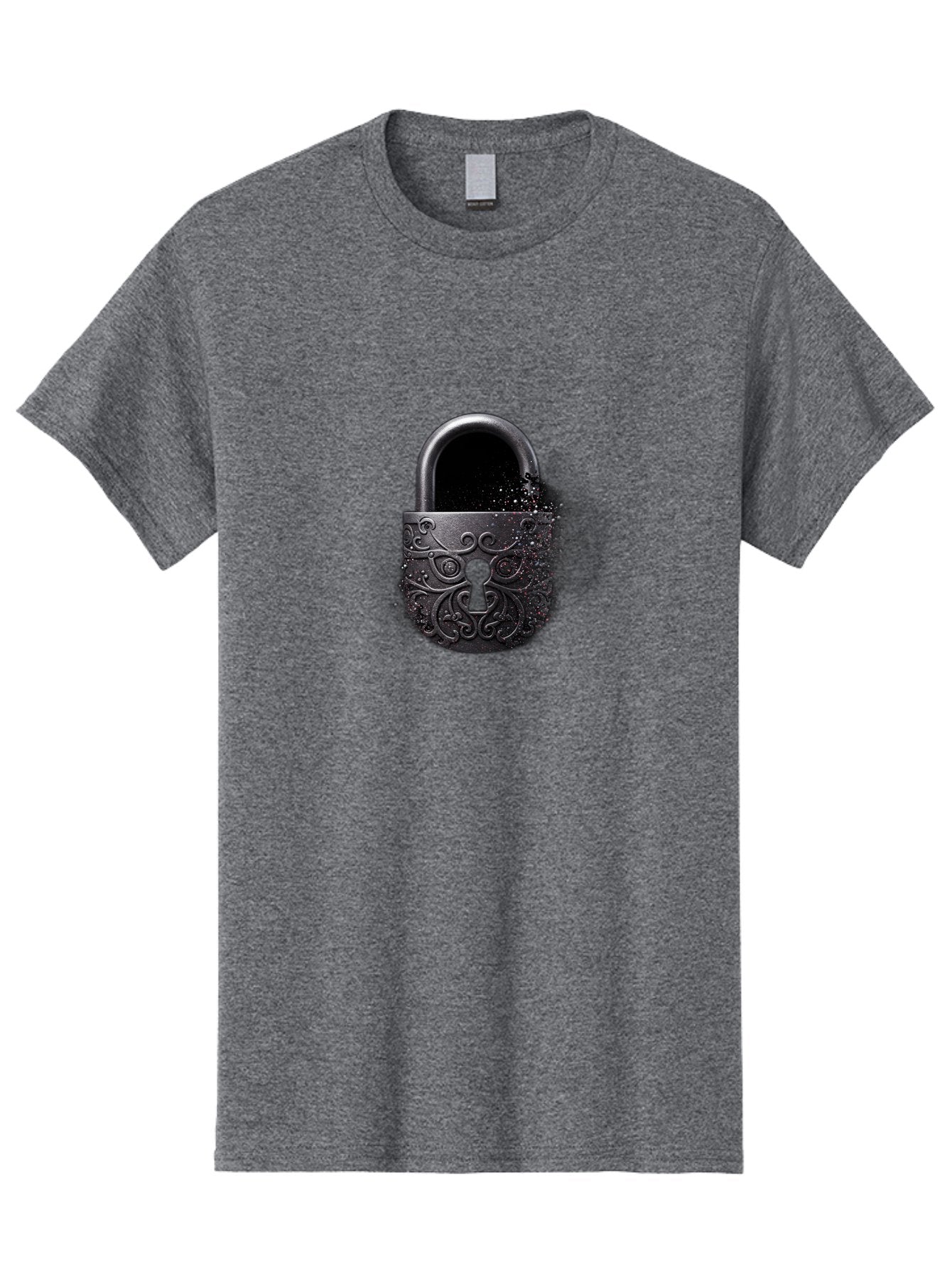 Black-Padlock Men'S Graphic Tee, 100% Cotton, Comfortable Casual Summer Wear, Machine Washable, Vintage Camera, Old Camera, Antique Camera, Black Camera, Classic Photography, Photography Equipment, Nostalgic Device, Film Camera, Camera Art Bag181 10