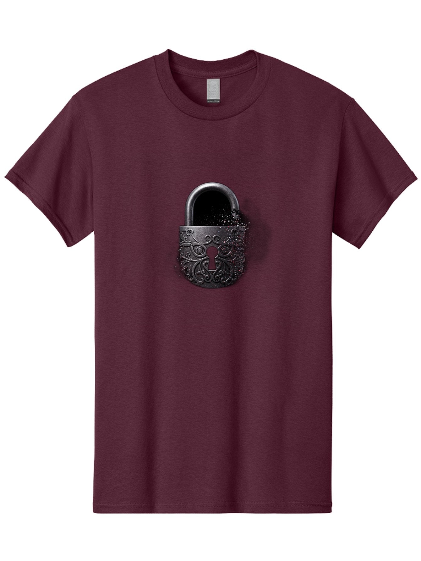 Black-Padlock Men'S Graphic Tee, 100% Cotton, Comfortable Casual Summer Wear, Machine Washable, Vintage Camera, Old Camera, Antique Camera, Black Camera, Classic Photography, Photography Equipment, Nostalgic Device, Film Camera, Camera Art Bag181 13