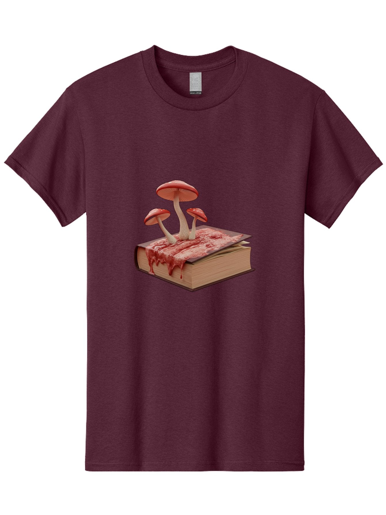 Bloody-Book-With-Mushrooms Men'S Graphic Tee, 100% Cotton, Comfortable Casual Summer Wear, Machine Washable, Vintage Camera, Old Camera, Antique Camera, Black Camera, Classic Photography, Photography Equipment, Nostalgic Device, Film Camera, Bag183 12