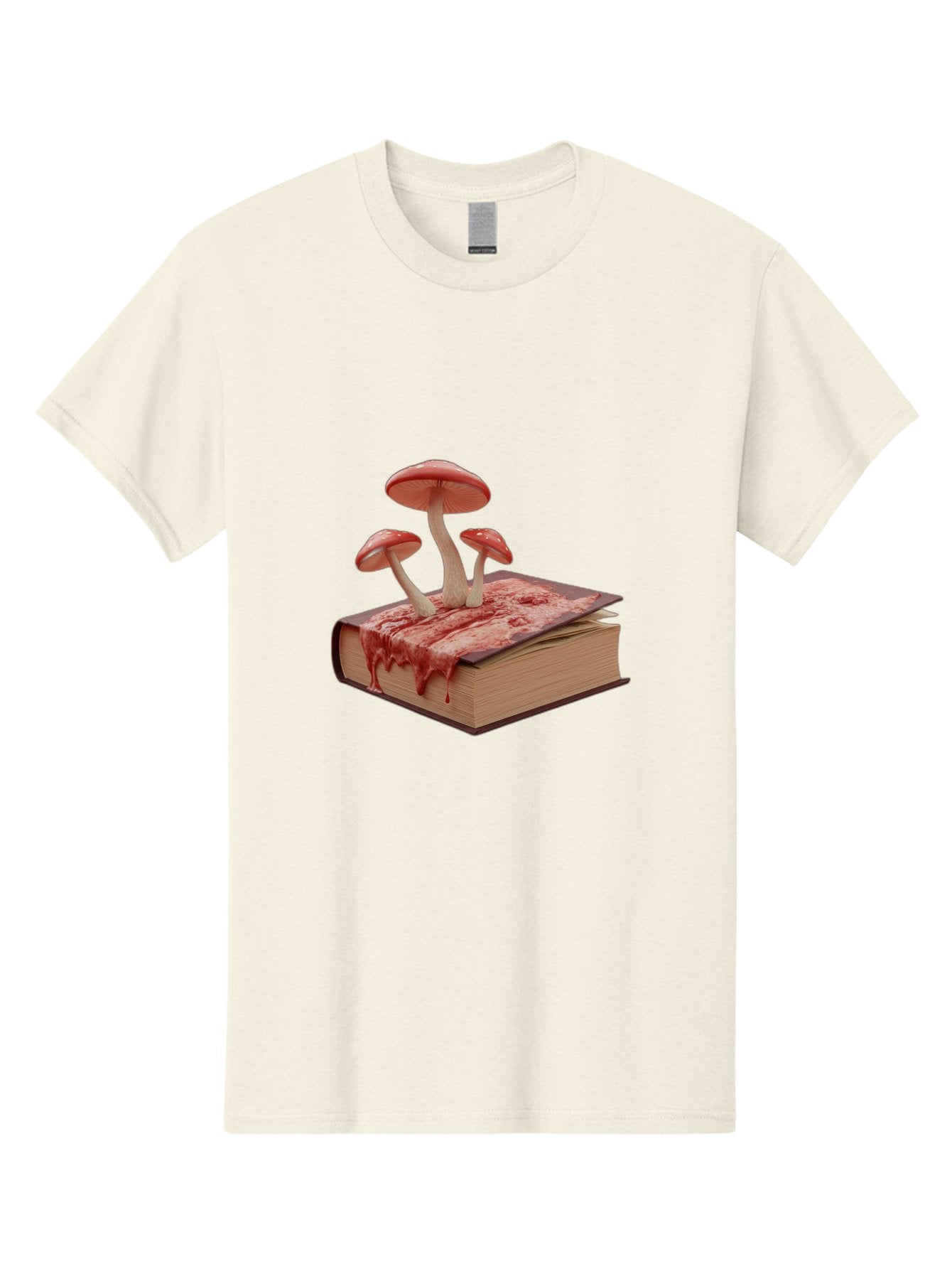 Bloody-Book-With-Mushrooms Men'S Graphic Tee, 100% Cotton, Comfortable Casual Summer Wear, Machine Washable, Vintage Camera, Old Camera, Antique Camera, Black Camera, Classic Photography, Photography Equipment, Nostalgic Device, Film Camera, Bag183 5