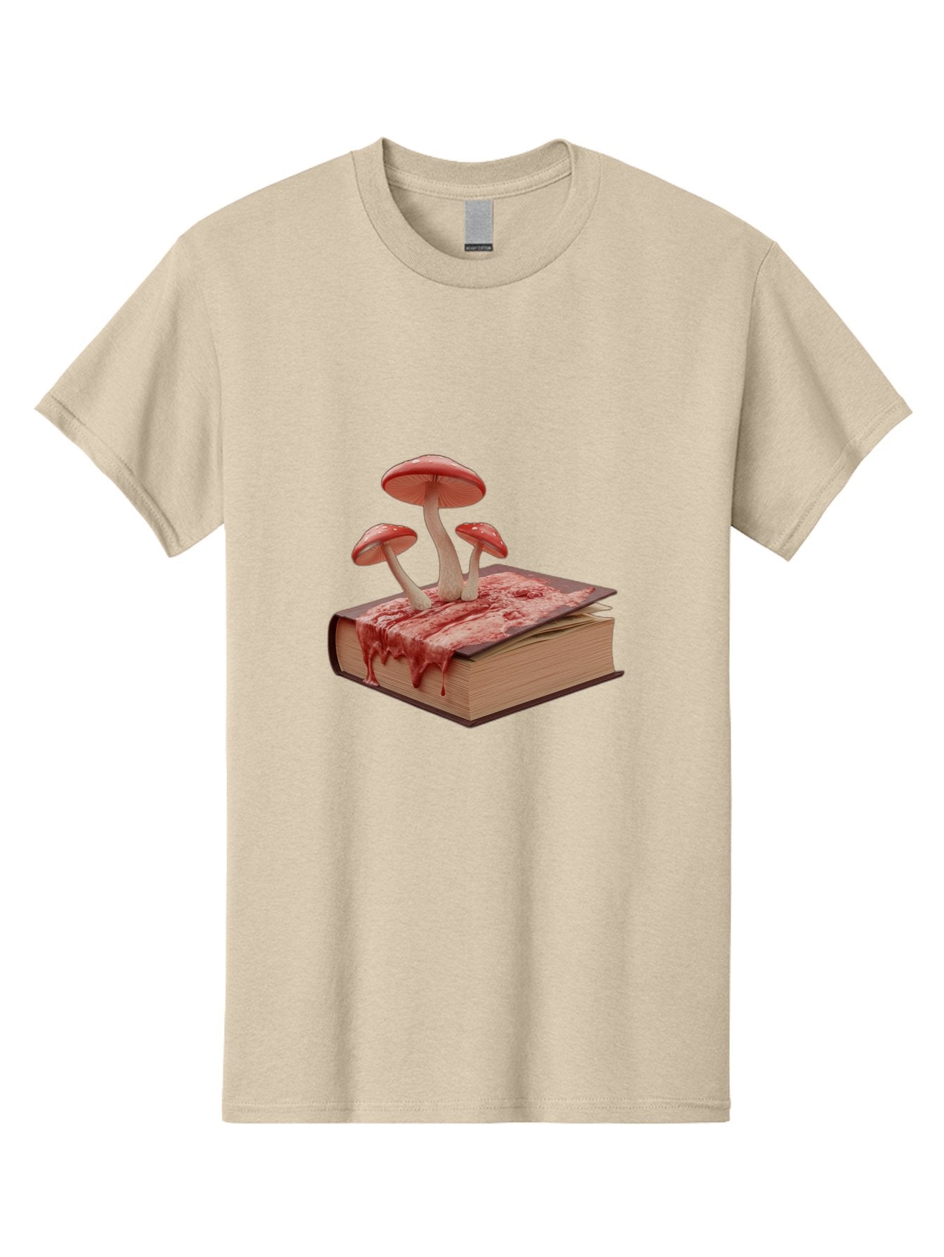 Bloody-Book-With-Mushrooms Men'S Graphic Tee, 100% Cotton, Comfortable Casual Summer Wear, Machine Washable, Vintage Camera, Old Camera, Antique Camera, Black Camera, Classic Photography, Photography Equipment, Nostalgic Device, Film Camera, Bag183