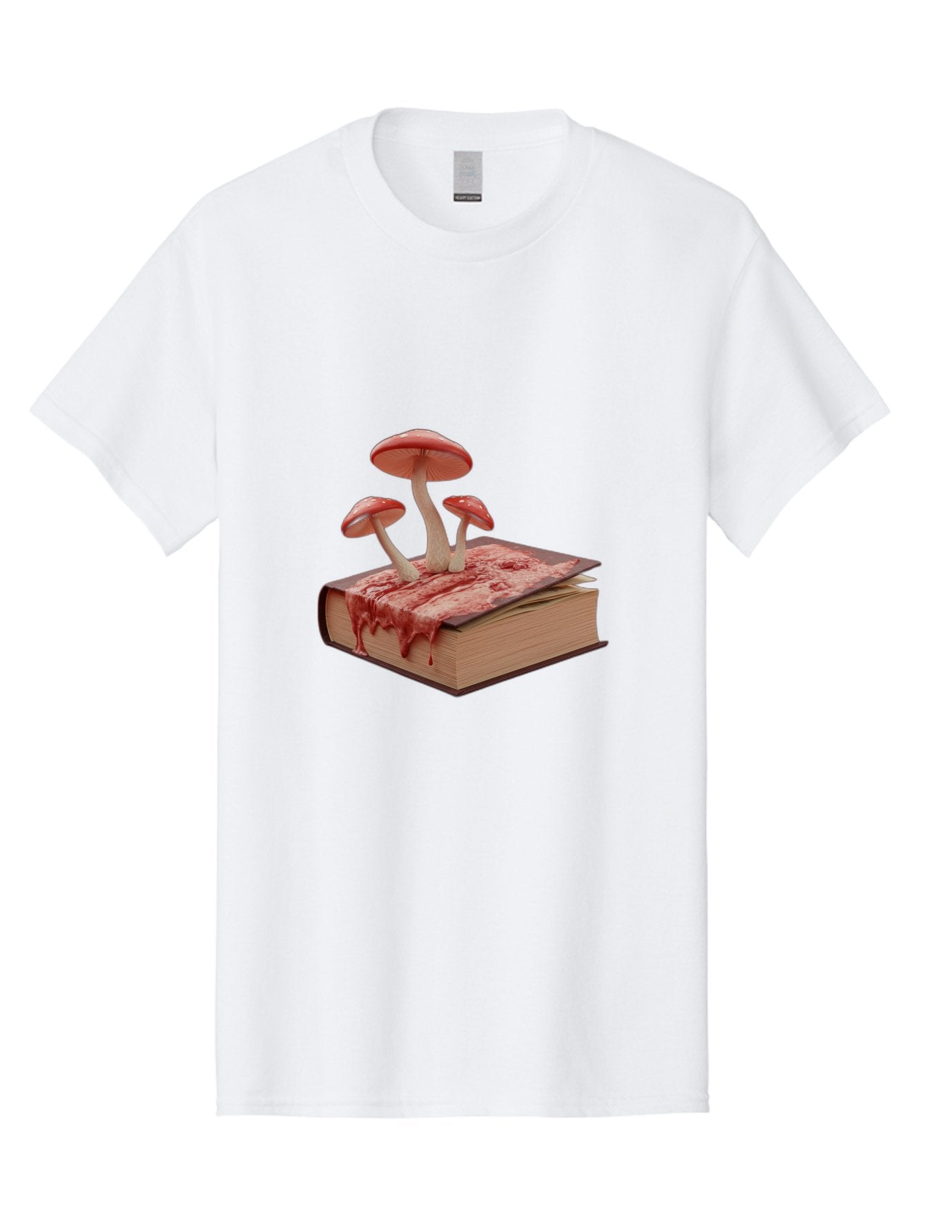 Bloody-Book-With-Mushrooms Men'S Graphic Tee, 100% Cotton, Comfortable Casual Summer Wear, Machine Washable, Vintage Camera, Old Camera, Antique Camera, Black Camera, Classic Photography, Photography Equipment, Nostalgic Device, Film Camera, Bag183 8