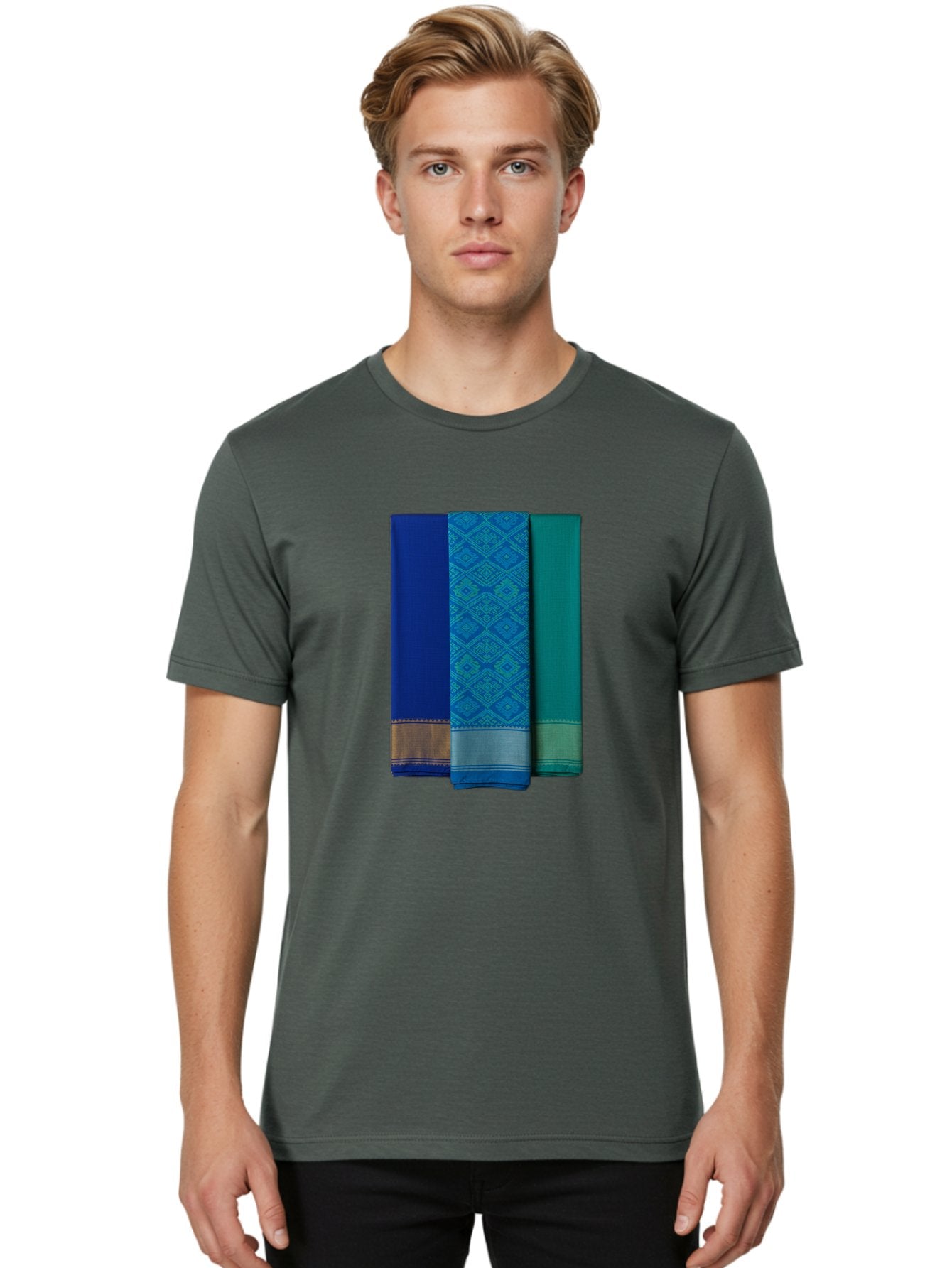 Blue-And-Teal-Sarees Men'S Graphic Tee, 100% Cotton, Comfortable Casual Summer Wear, Machine Washable, Vintage Camera, Old Camera, Antique Camera, Black Camera, Classic Photography, Photography Equipment, Nostalgic Device, Film Camera, Bag184 17