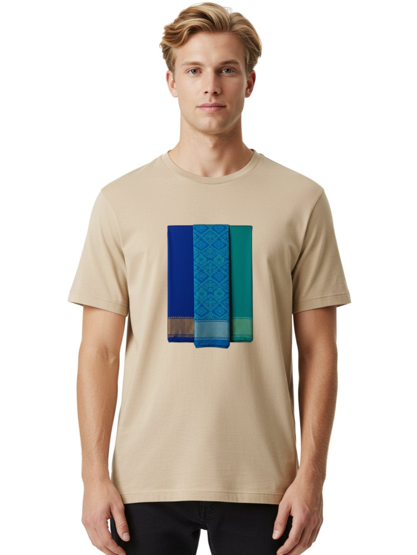 Blue-And-Teal-Sarees Men'S Graphic Tee, 100% Cotton, Comfortable Casual Summer Wear, Machine Washable, Vintage Camera, Old Camera, Antique Camera, Black Camera, Classic Photography, Photography Equipment, Nostalgic Device, Film Camera, Bag184 29