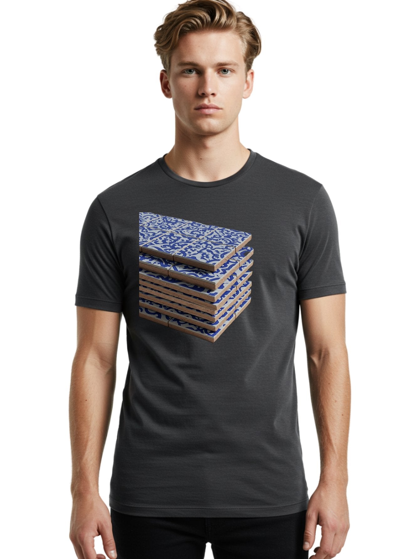 Blue-And-White-Coasters Men'S Graphic Tee, 100% Cotton, Comfortable Casual Summer Wear, Machine Washable, Vintage Camera, Old Camera, Antique Camera, Black Camera, Classic Photography, Photography Equipment, Nostalgic Device, Film Camera, Bag185 19