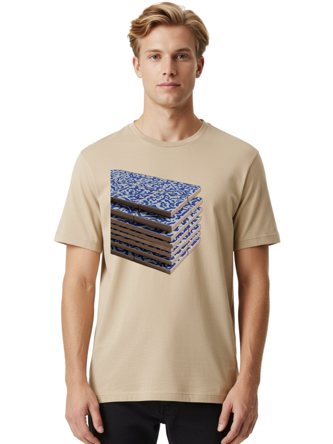 Blue-And-White-Coasters Men'S Graphic Tee, 100% Cotton, Comfortable Casual Summer Wear, Machine Washable, Vintage Camera, Old Camera, Antique Camera, Black Camera, Classic Photography, Photography Equipment, Nostalgic Device, Film Camera, Bag185 21