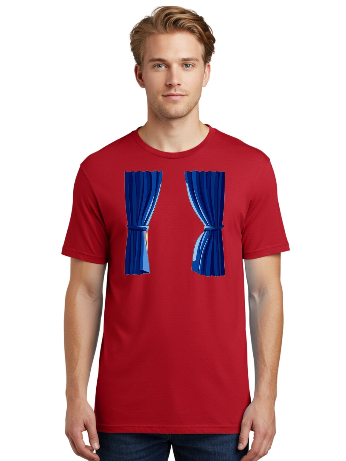 Blue-Curtains Men'S Graphic Tee, 100% Cotton, Comfortable Casual Summer Wear, Machine Washable, Vintage Camera, Old Camera, Antique Camera, Black Camera, Classic Photography, Photography Equipment, Nostalgic Device, Film Camera, Camera Art Bag190 27