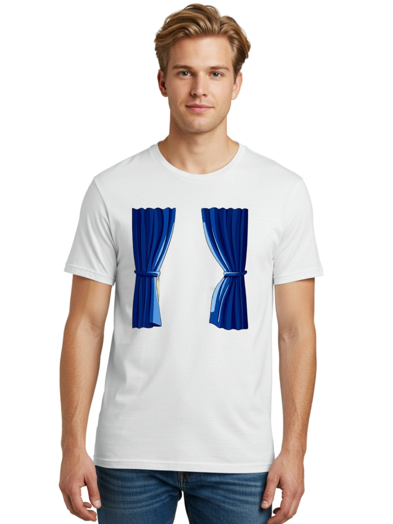 Blue-Curtains Men'S Graphic Tee, 100% Cotton, Comfortable Casual Summer Wear, Machine Washable, Vintage Camera, Old Camera, Antique Camera, Black Camera, Classic Photography, Photography Equipment, Nostalgic Device, Film Camera, Camera Art Bag190 25