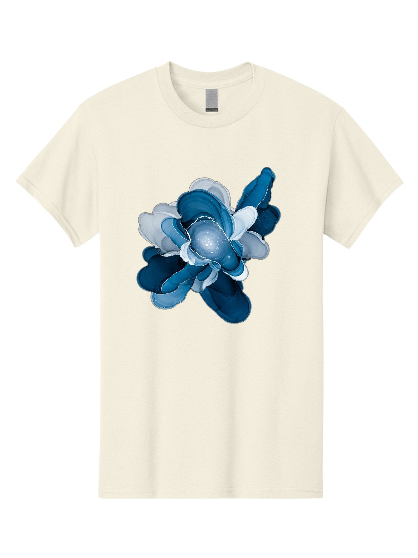 Blue-Digital-Flower Men'S Graphic Tee, 100% Cotton, Comfortable Casual Summer Wear, Machine Washable, Vintage Camera, Old Camera, Antique Camera, Black Camera, Classic Photography, Photography Equipment, Nostalgic Device, Film Camera, Bag191 15