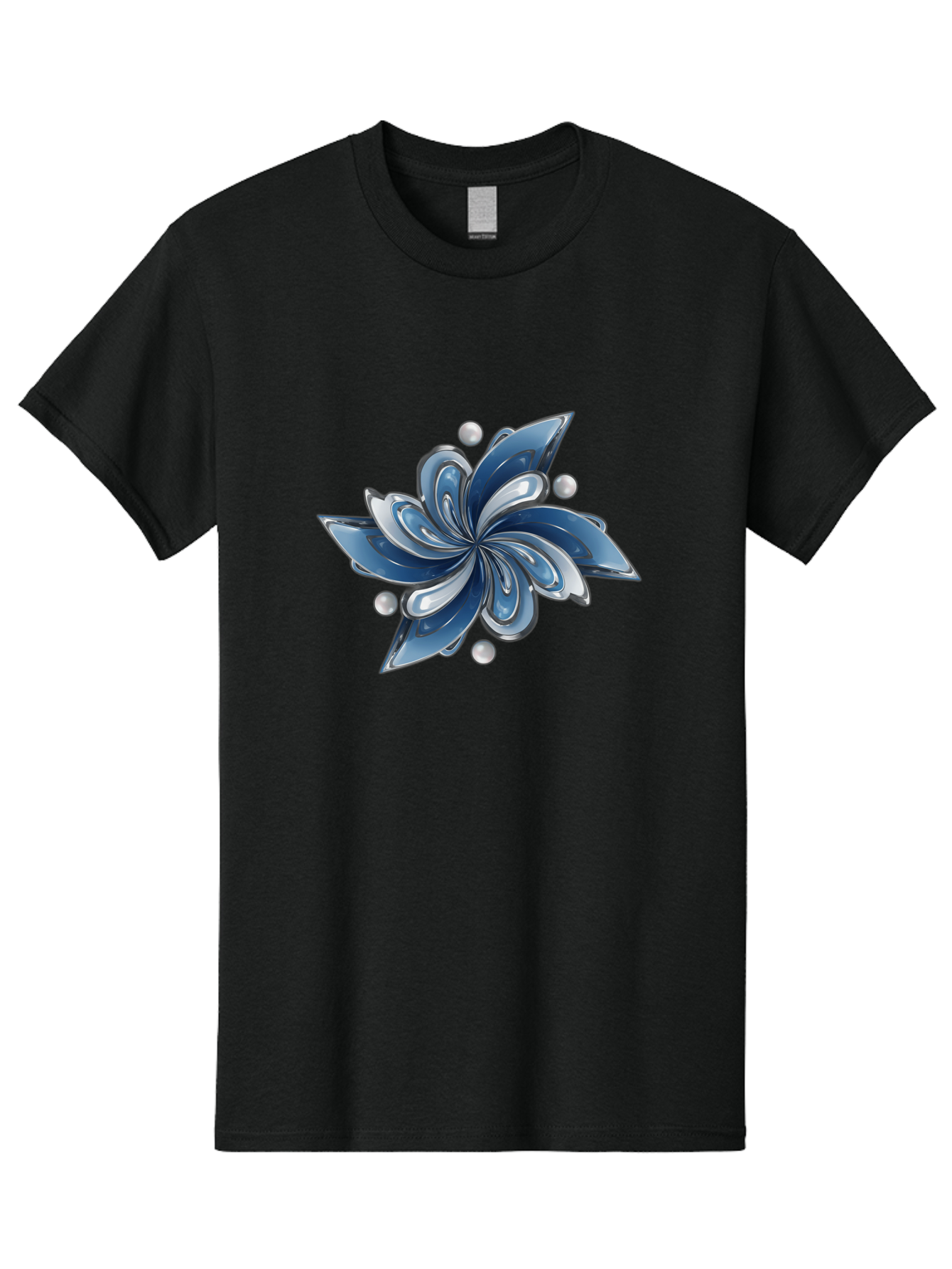 Blue-Flower Men'S Graphic Tee, 100% Cotton, Comfortable Casual Summer Wear, Machine Washable, Vintage Camera, Old Camera, Antique Camera, Black Camera, Classic Photography, Photography Equipment, Nostalgic Device, Film Camera, Camera Art Bag193 15