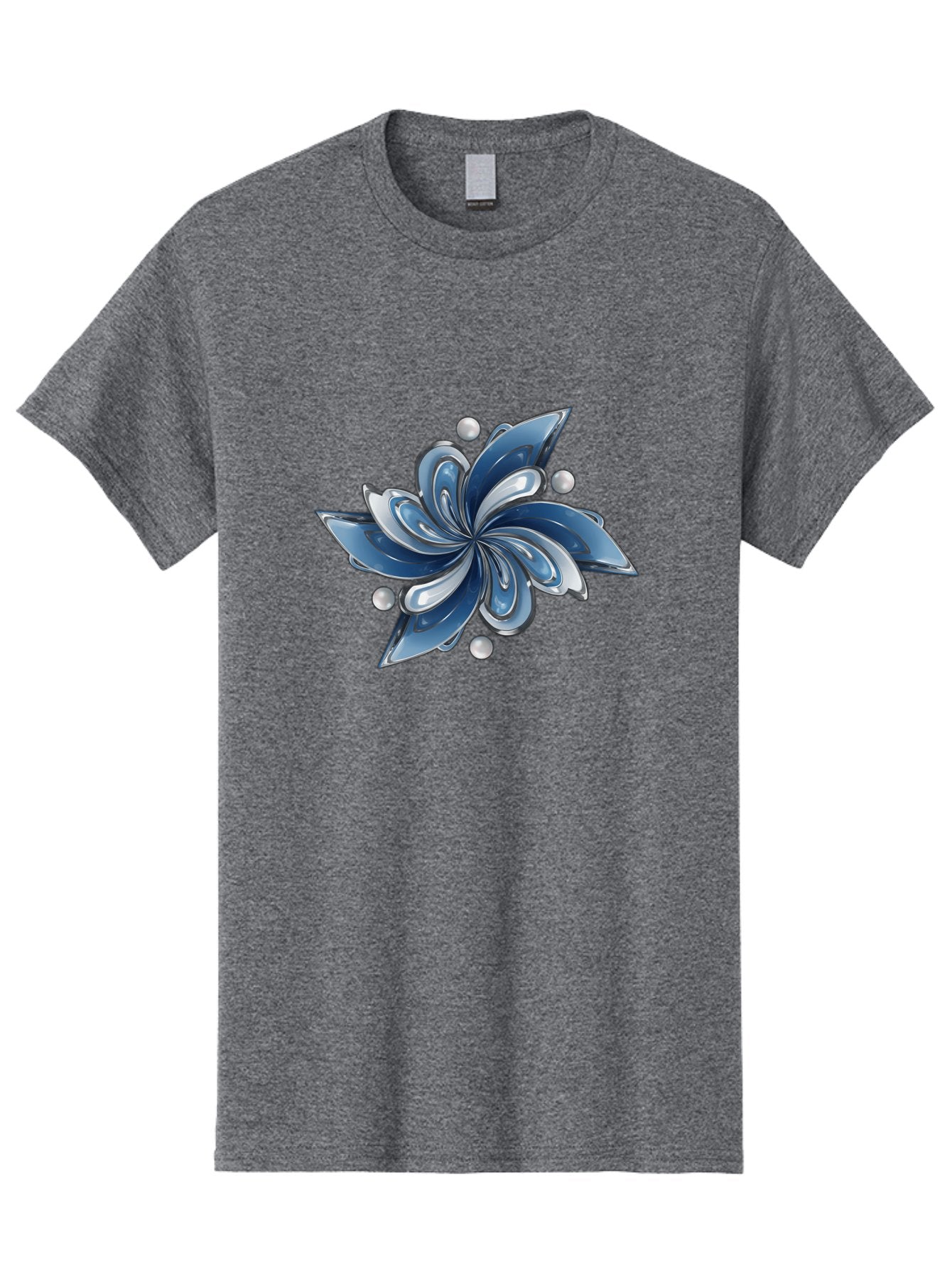Blue-Flower Men'S Graphic Tee, 100% Cotton, Comfortable Casual Summer Wear, Machine Washable, Vintage Camera, Old Camera, Antique Camera, Black Camera, Classic Photography, Photography Equipment, Nostalgic Device, Film Camera, Camera Art Bag193 6