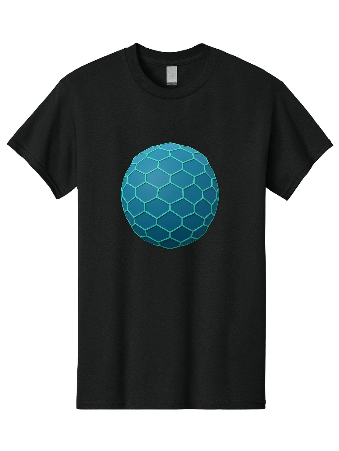 Blue-Hexagonal-Sphere Men'S Graphic Tee, 100% Cotton, Comfortable Casual Summer Wear, Machine Washable, Vintage Camera, Old Camera, Antique Camera, Black Camera, Classic Photography, Photography Equipment, Nostalgic Device, Film Camera, Bag194 10
