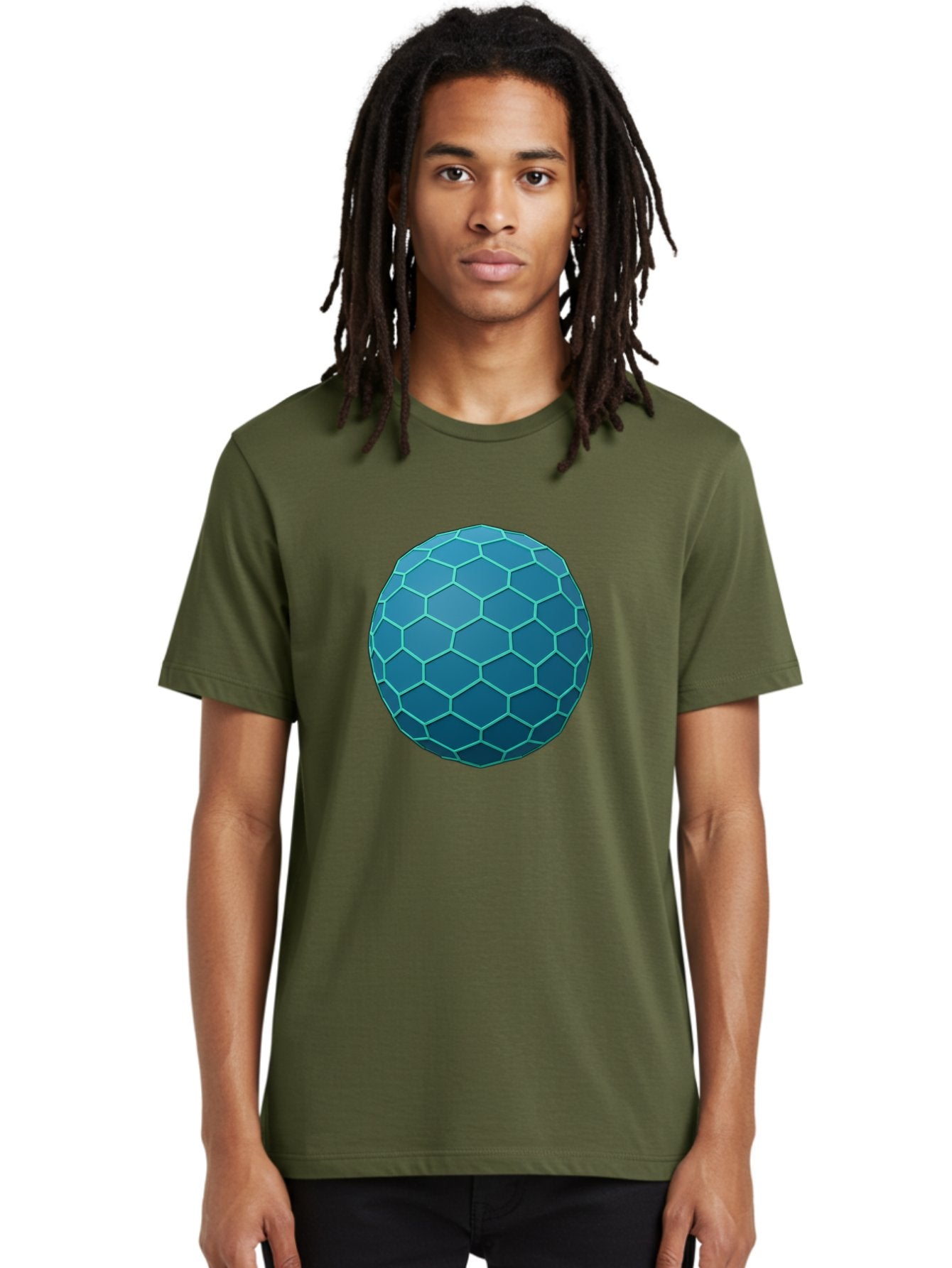 Blue-Hexagonal-Sphere Men'S Graphic Tee, 100% Cotton, Comfortable Casual Summer Wear, Machine Washable, Vintage Camera, Old Camera, Antique Camera, Black Camera, Classic Photography, Photography Equipment, Nostalgic Device, Film Camera, Bag194 29