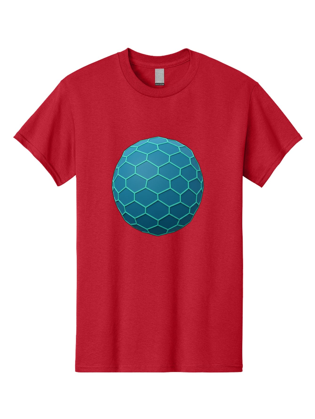 Blue-Hexagonal-Sphere Men'S Graphic Tee, 100% Cotton, Comfortable Casual Summer Wear, Machine Washable, Vintage Camera, Old Camera, Antique Camera, Black Camera, Classic Photography, Photography Equipment, Nostalgic Device, Film Camera, Bag194 3