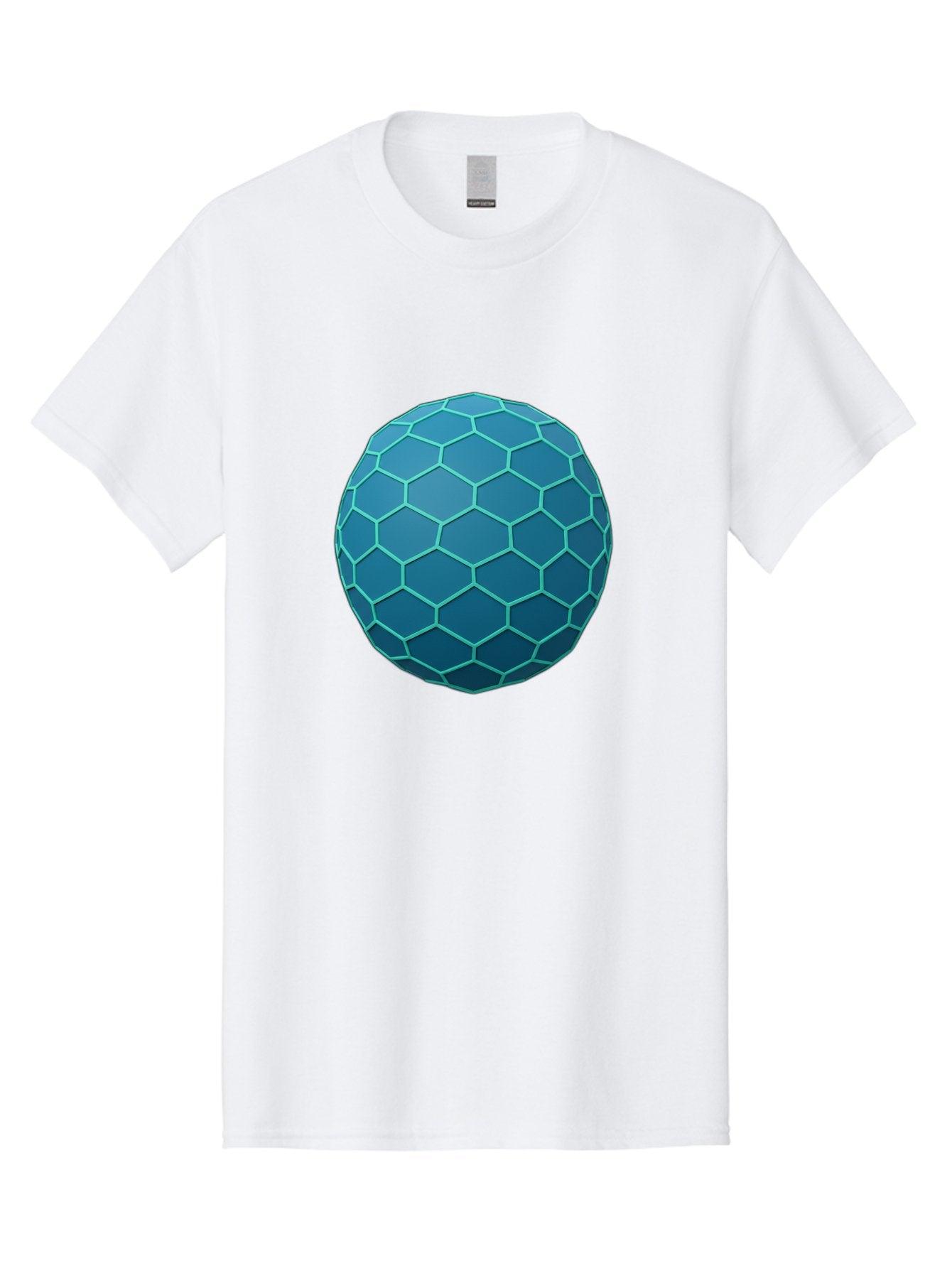 Blue-Hexagonal-Sphere Men'S Graphic Tee, 100% Cotton, Comfortable Casual Summer Wear, Machine Washable, Vintage Camera, Old Camera, Antique Camera, Black Camera, Classic Photography, Photography Equipment, Nostalgic Device, Film Camera, Bag194 8