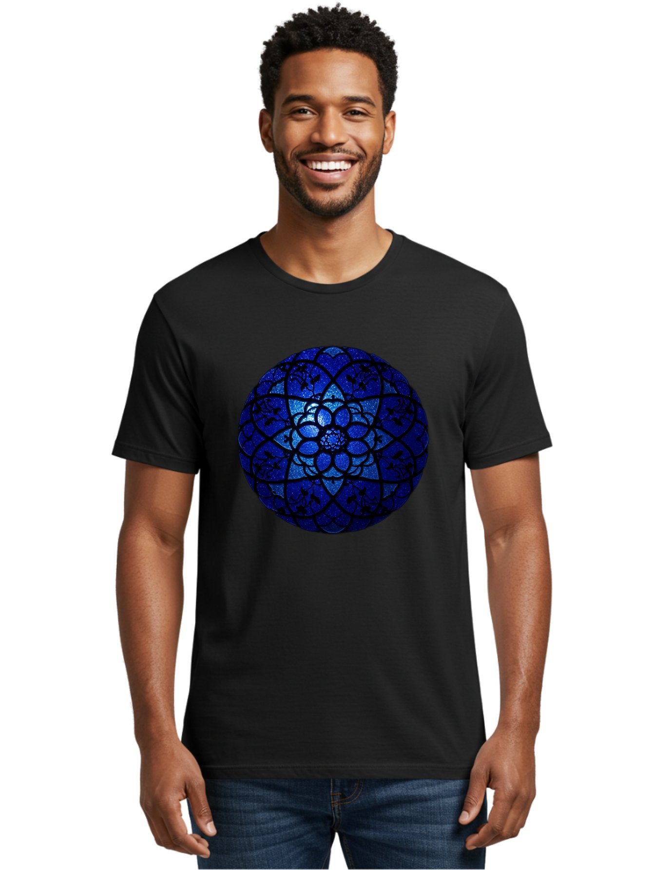 Blue-Lotus-Mandala Men'S Graphic Tee, 100% Cotton, Comfortable Casual Summer Wear, Machine Washable, Vintage Camera, Old Camera, Antique Camera, Black Camera, Classic Photography, Photography Equipment, Nostalgic Device, Film Camera, Bag196 18