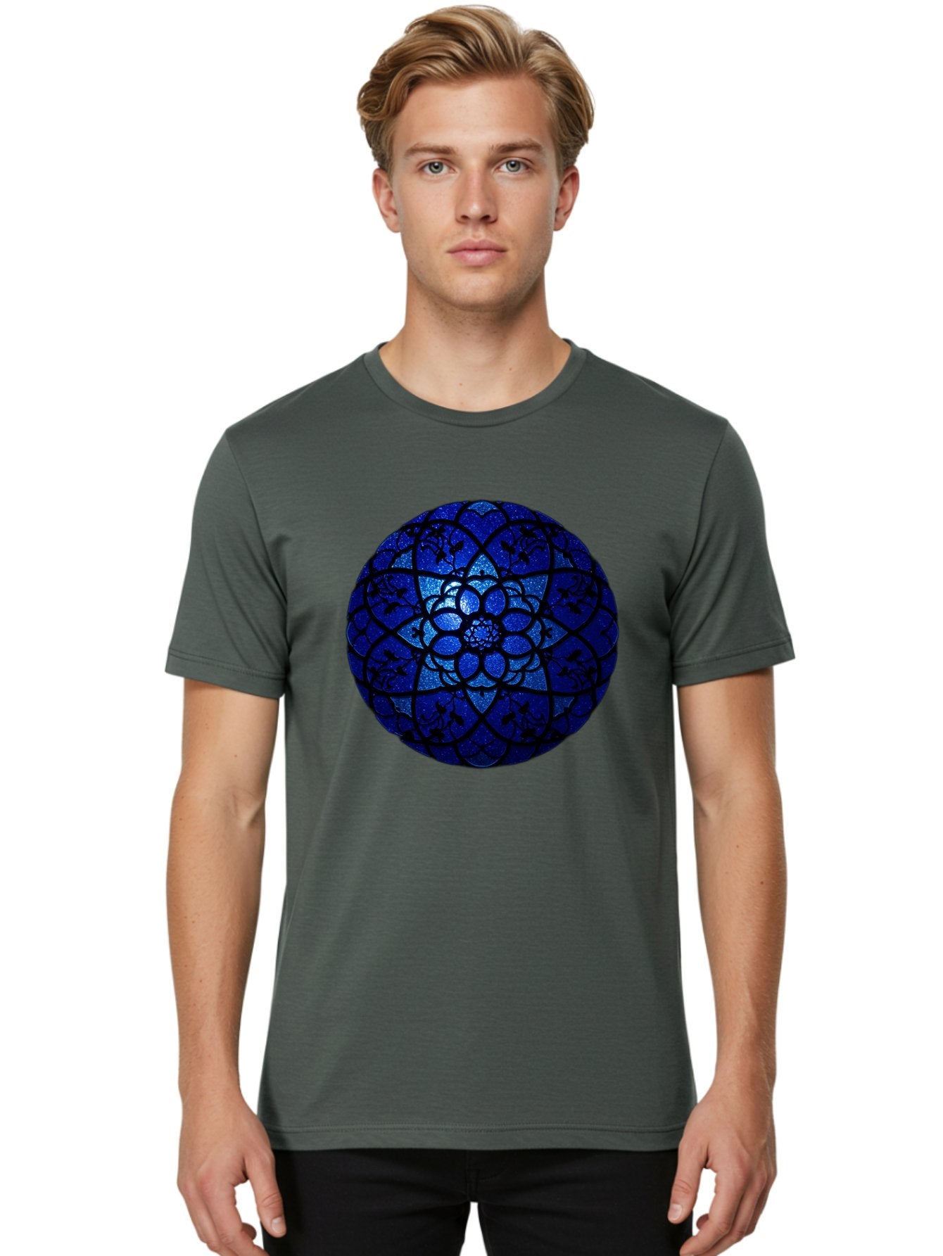 Blue-Lotus-Mandala Men'S Graphic Tee, 100% Cotton, Comfortable Casual Summer Wear, Machine Washable, Vintage Camera, Old Camera, Antique Camera, Black Camera, Classic Photography, Photography Equipment, Nostalgic Device, Film Camera, Bag196 22