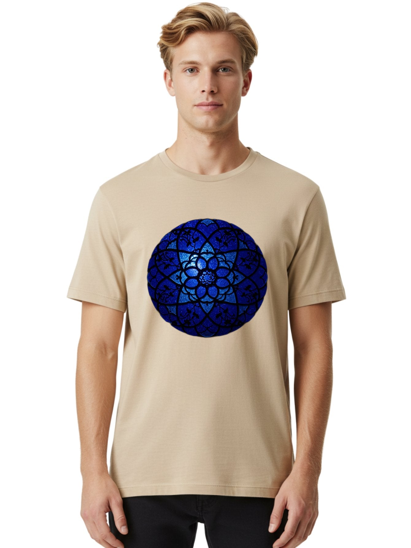 Blue-Lotus-Mandala Men'S Graphic Tee, 100% Cotton, Comfortable Casual Summer Wear, Machine Washable, Vintage Camera, Old Camera, Antique Camera, Black Camera, Classic Photography, Photography Equipment, Nostalgic Device, Film Camera, Bag196 29