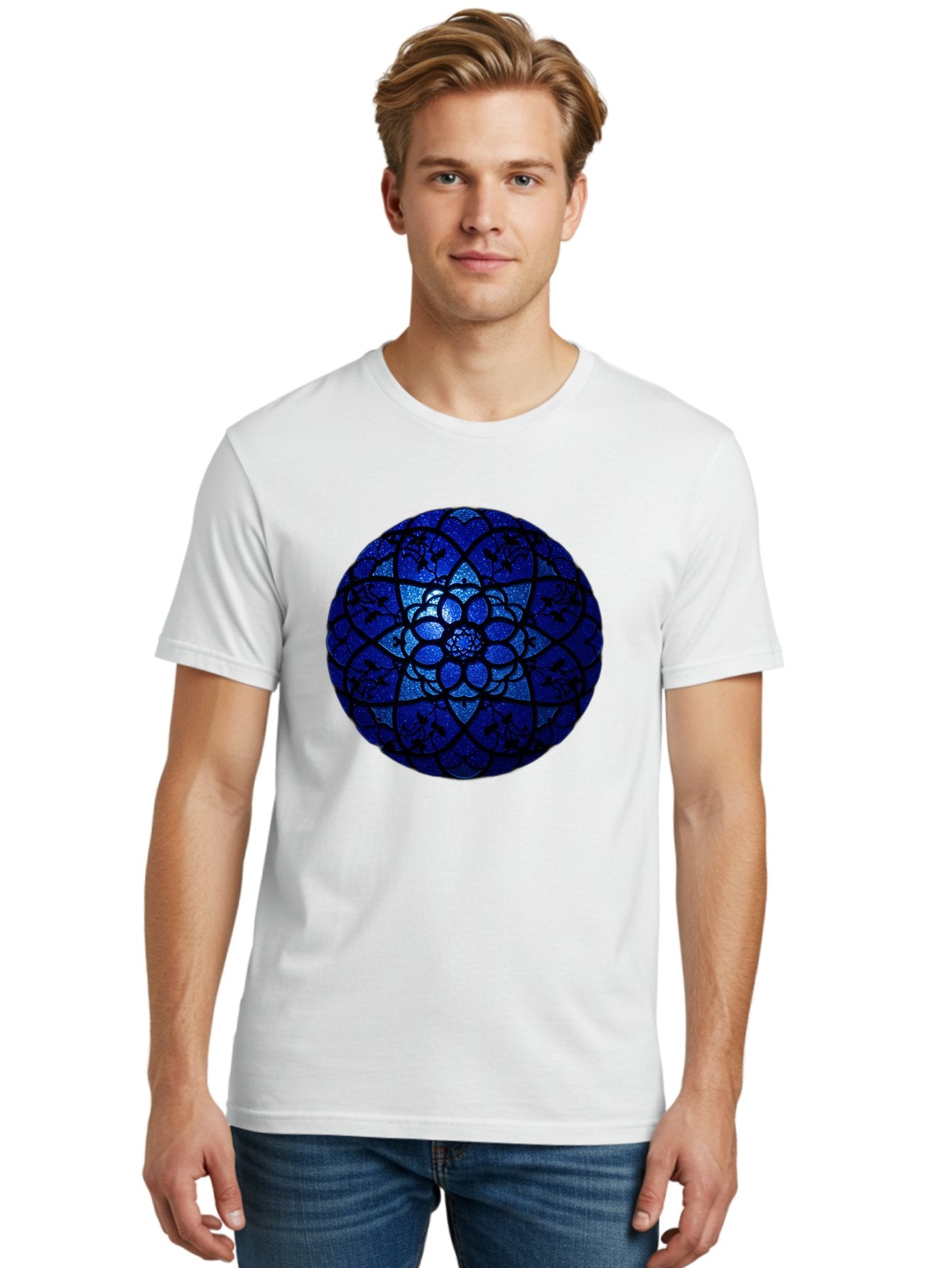 Blue-Lotus-Mandala Men'S Graphic Tee, 100% Cotton, Comfortable Casual Summer Wear, Machine Washable, Vintage Camera, Old Camera, Antique Camera, Black Camera, Classic Photography, Photography Equipment, Nostalgic Device, Film Camera, Bag196 23