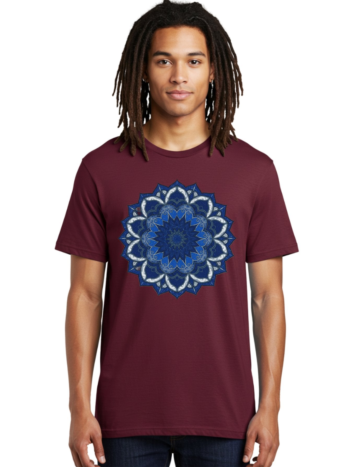 Blue-Mandala Men'S Graphic Tee, 100% Cotton, Comfortable Casual Summer Wear, Machine Washable, Vintage Camera, Old Camera, Antique Camera, Black Camera, Classic Photography, Photography Equipment, Nostalgic Device, Film Camera, Camera Art Bag197 29