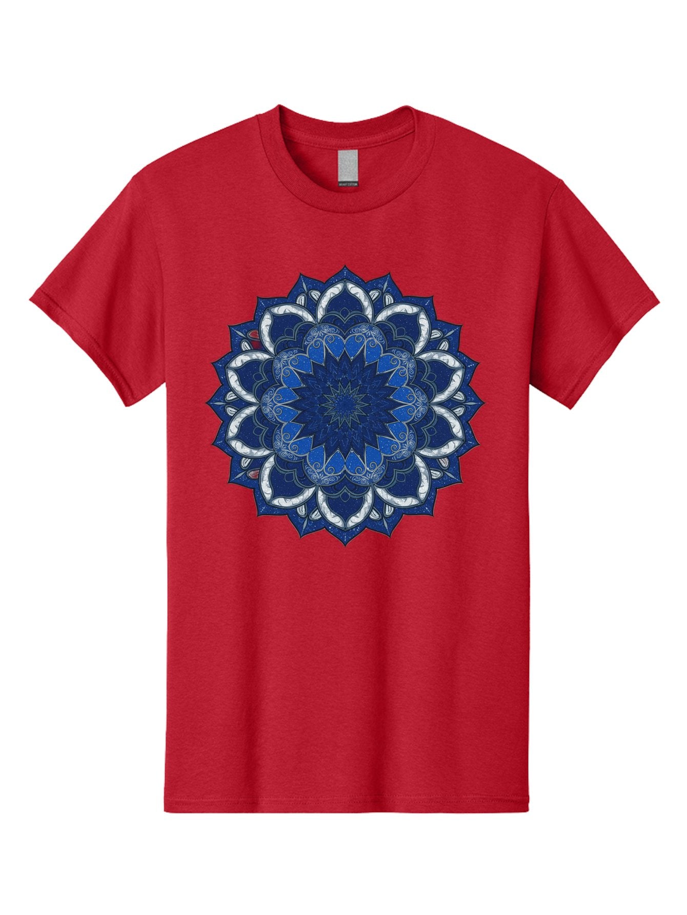 Blue-Mandala Men'S Graphic Tee, 100% Cotton, Comfortable Casual Summer Wear, Machine Washable, Vintage Camera, Old Camera, Antique Camera, Black Camera, Classic Photography, Photography Equipment, Nostalgic Device, Film Camera, Camera Art Bag197 15