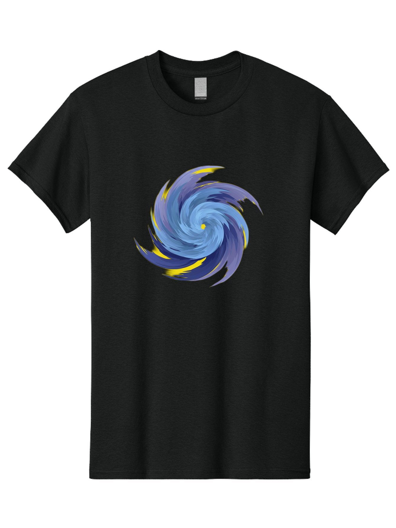 Blue-Spiral-Swirl Men'S Graphic Tee, 100% Cotton, Comfortable Casual Summer Wear, Machine Washable, Vintage Camera, Old Camera, Antique Camera, Black Camera, Classic Photography, Photography Equipment, Nostalgic Device, Film Camera, Camera Art Bag204 15