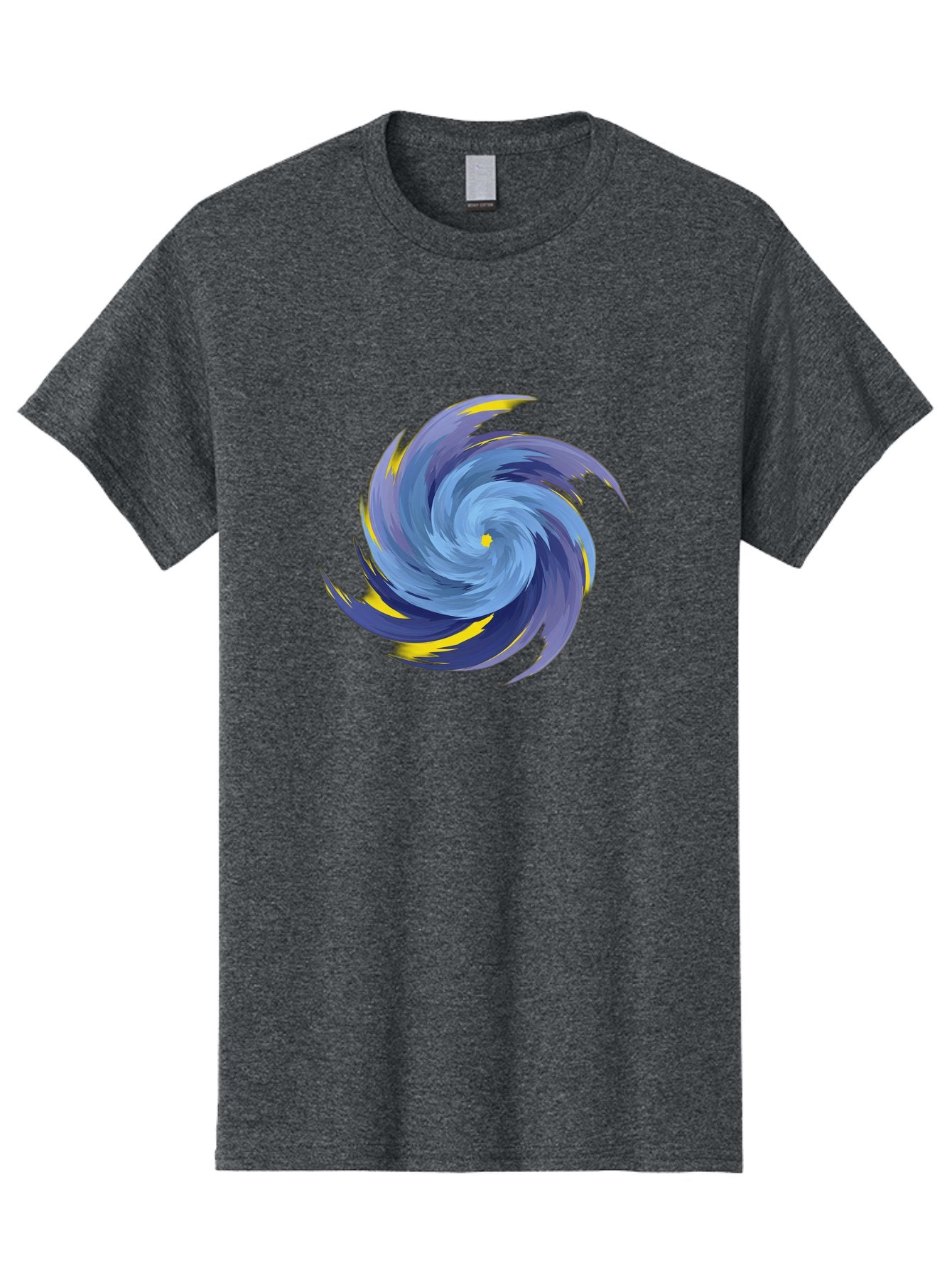 Blue-Spiral-Swirl Men'S Graphic Tee, 100% Cotton, Comfortable Casual Summer Wear, Machine Washable, Vintage Camera, Old Camera, Antique Camera, Black Camera, Classic Photography, Photography Equipment, Nostalgic Device, Film Camera, Camera Art Bag204 12