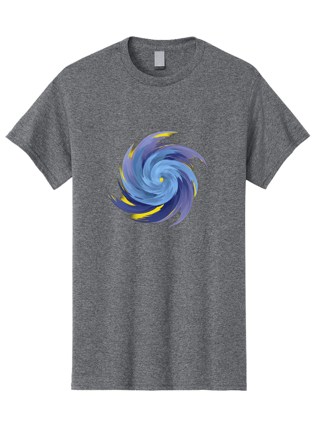 Blue-Spiral-Swirl Men'S Graphic Tee, 100% Cotton, Comfortable Casual Summer Wear, Machine Washable, Vintage Camera, Old Camera, Antique Camera, Black Camera, Classic Photography, Photography Equipment, Nostalgic Device, Film Camera, Camera Art Bag204 10