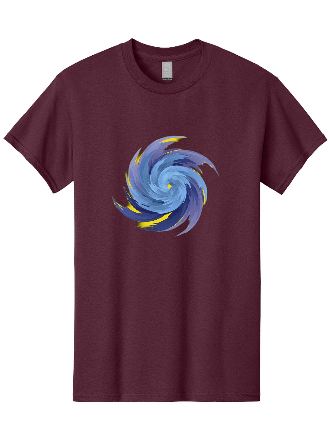 Blue-Spiral-Swirl Men'S Graphic Tee, 100% Cotton, Comfortable Casual Summer Wear, Machine Washable, Vintage Camera, Old Camera, Antique Camera, Black Camera, Classic Photography, Photography Equipment, Nostalgic Device, Film Camera, Camera Art Bag204 14