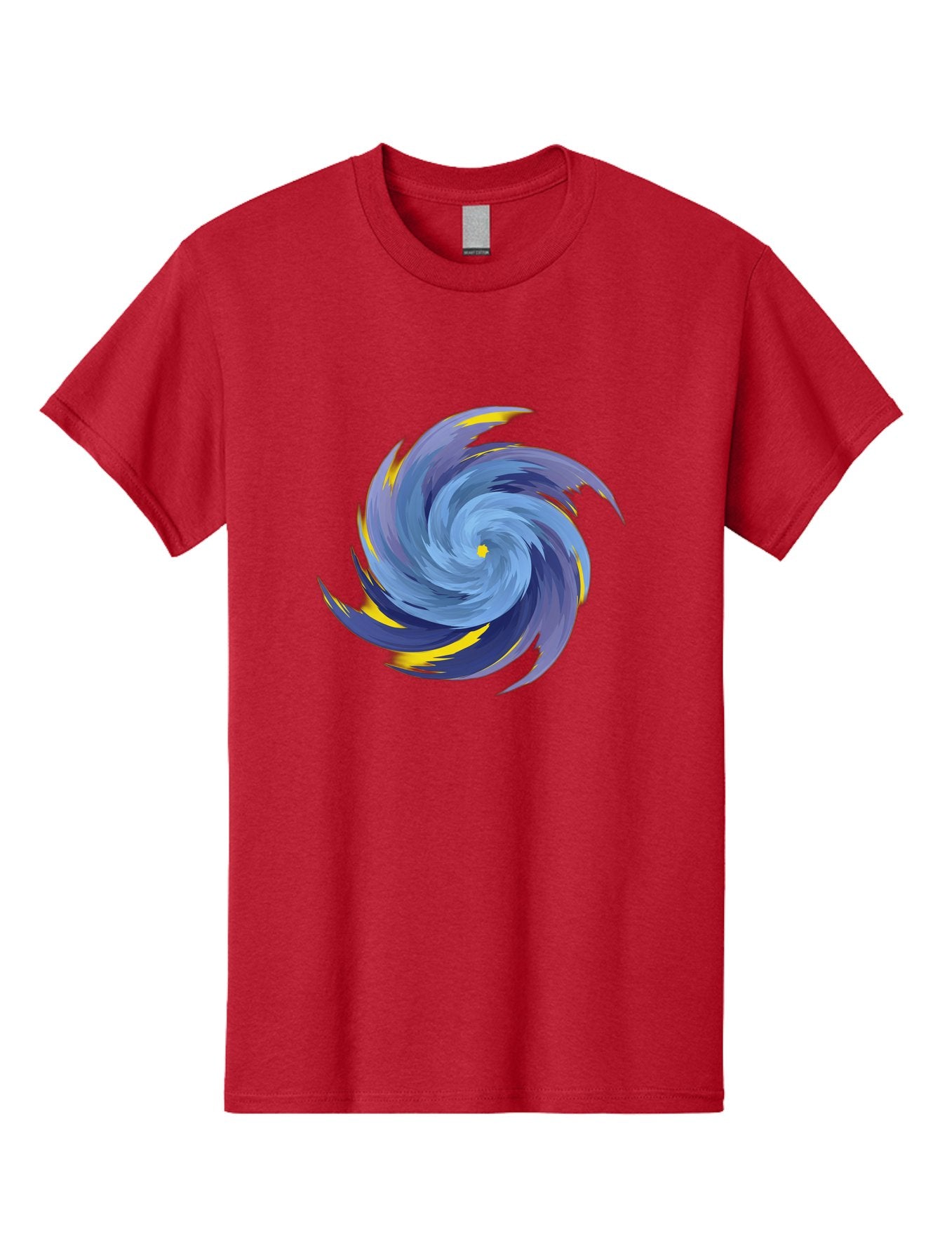 Blue-Spiral-Swirl Men'S Graphic Tee, 100% Cotton, Comfortable Casual Summer Wear, Machine Washable, Vintage Camera, Old Camera, Antique Camera, Black Camera, Classic Photography, Photography Equipment, Nostalgic Device, Film Camera, Camera Art Bag204 6