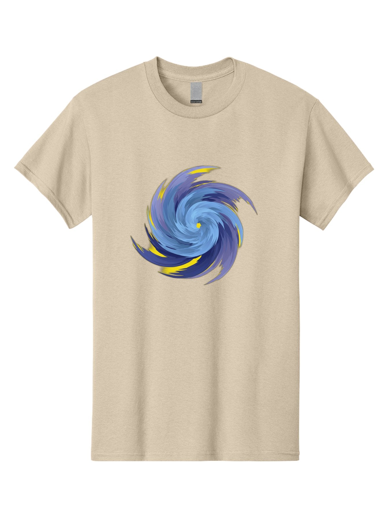 Blue-Spiral-Swirl Men'S Graphic Tee, 100% Cotton, Comfortable Casual Summer Wear, Machine Washable, Vintage Camera, Old Camera, Antique Camera, Black Camera, Classic Photography, Photography Equipment, Nostalgic Device, Film Camera, Camera Art Bag204 4