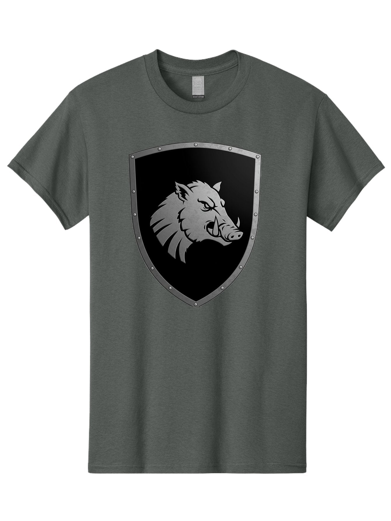 Boar-Head-Shield Men'S Graphic Tee, 100% Cotton, Comfortable Casual Summer Wear, Machine Washable, Vintage Camera, Old Camera, Antique Camera, Black Camera, Classic Photography, Photography Equipment, Nostalgic Device, Film Camera, Camera Art Bag210 9