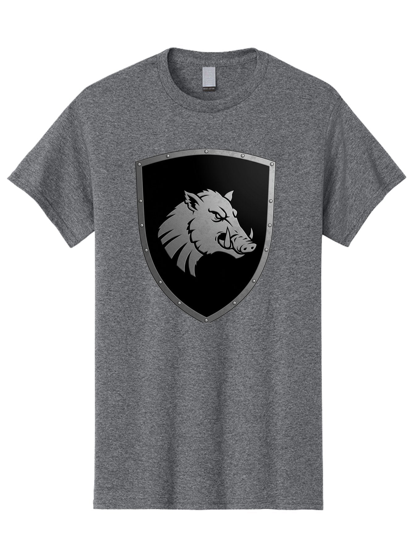 Boar-Head-Shield Men'S Graphic Tee, 100% Cotton, Comfortable Casual Summer Wear, Machine Washable, Vintage Camera, Old Camera, Antique Camera, Black Camera, Classic Photography, Photography Equipment, Nostalgic Device, Film Camera, Camera Art Bag210 10