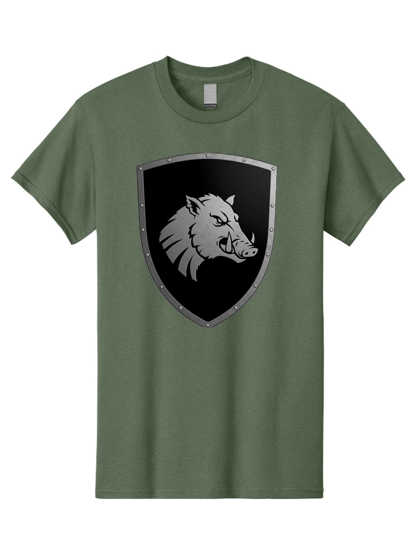Boar-Head-Shield Men'S Graphic Tee, 100% Cotton, Comfortable Casual Summer Wear, Machine Washable, Vintage Camera, Old Camera, Antique Camera, Black Camera, Classic Photography, Photography Equipment, Nostalgic Device, Film Camera, Camera Art Bag210 12