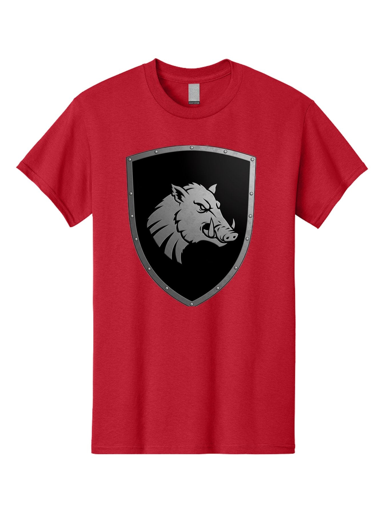 Boar-Head-Shield Men'S Graphic Tee, 100% Cotton, Comfortable Casual Summer Wear, Machine Washable, Vintage Camera, Old Camera, Antique Camera, Black Camera, Classic Photography, Photography Equipment, Nostalgic Device, Film Camera, Camera Art Bag210 15