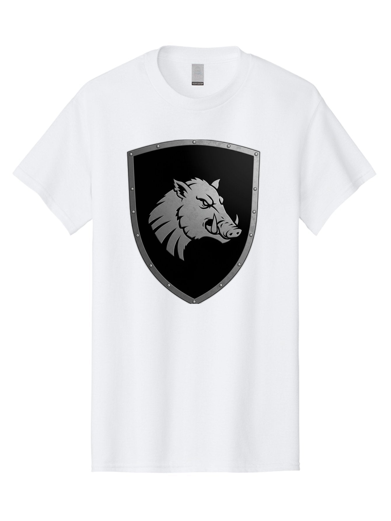 Boar-Head-Shield Men'S Graphic Tee, 100% Cotton, Comfortable Casual Summer Wear, Machine Washable, Vintage Camera, Old Camera, Antique Camera, Black Camera, Classic Photography, Photography Equipment, Nostalgic Device, Film Camera, Camera Art Bag210 3