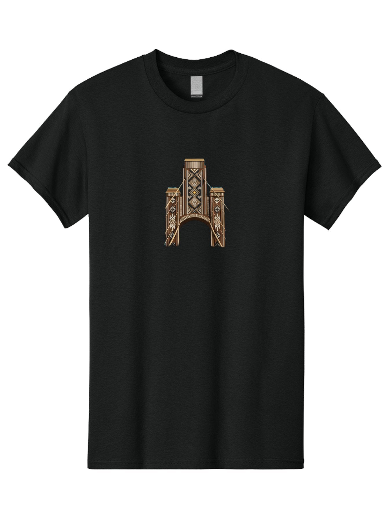 Brooklyn-Bridge Men'S Graphic Tee, 100% Cotton, Comfortable Casual Summer Wear, Machine Washable, Vintage Camera, Old Camera, Antique Camera, Black Camera, Classic Photography, Photography Equipment, Nostalgic Device, Film Camera, Camera Art Bag215 8