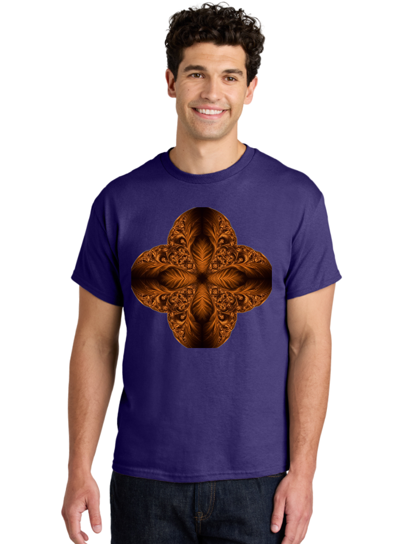 Brown-Fractal-Design Men'S Graphic Tee, 100% Cotton, Comfortable Casual Summer Wear, Machine Washable, Vintage Camera, Old Camera, Antique Camera, Black Camera, Classic Photography, Photography Equipment, Nostalgic Device, Film Camera, Bag216 17