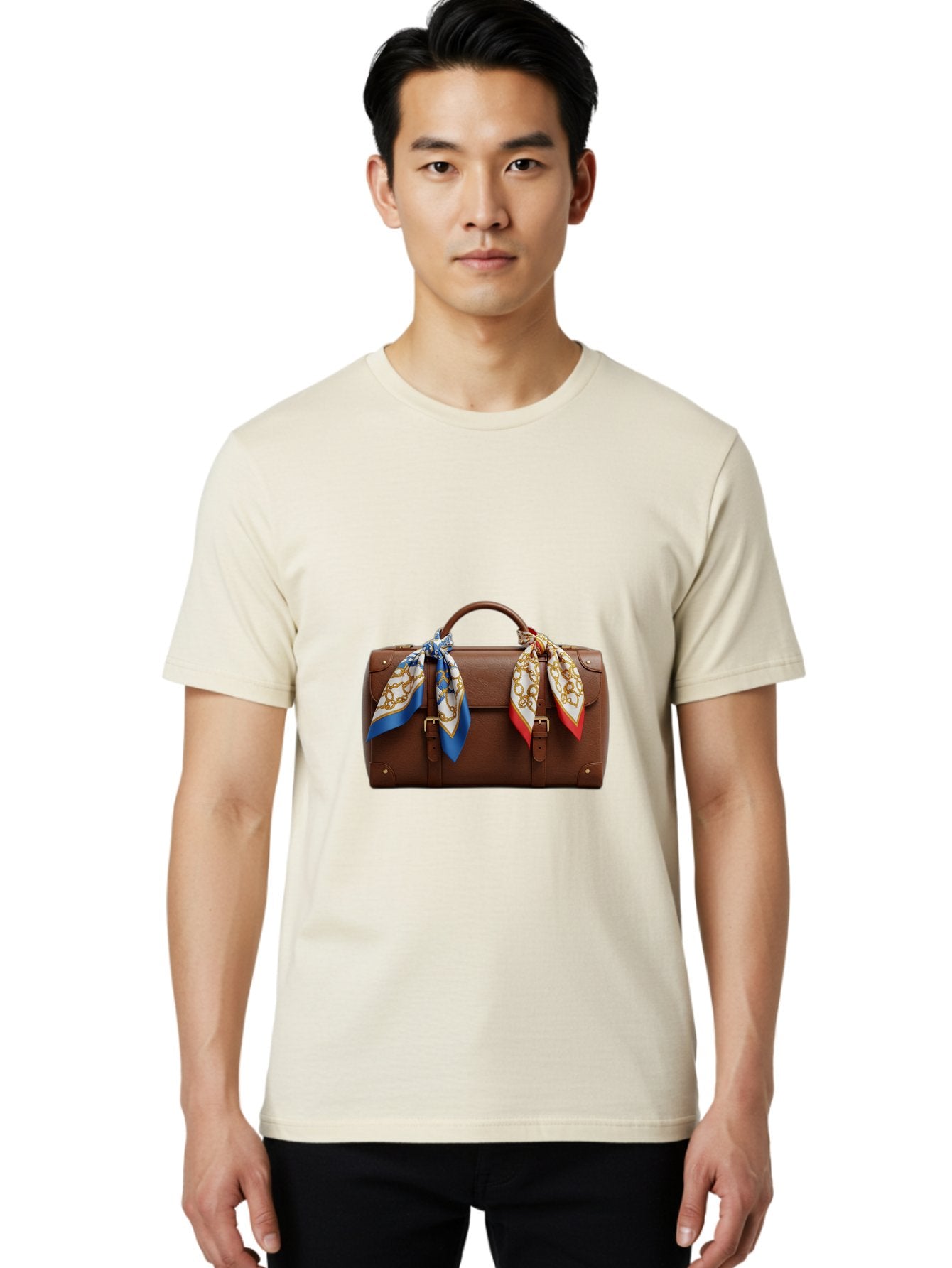 Brown-Leather-Handbag Men'S Graphic Tee, 100% Cotton, Comfortable Casual Summer Wear, Machine Washable, Vintage Camera, Old Camera, Antique Camera, Black Camera, Classic Photography, Photography Equipment, Nostalgic Device, Film Camera, Bag218 20