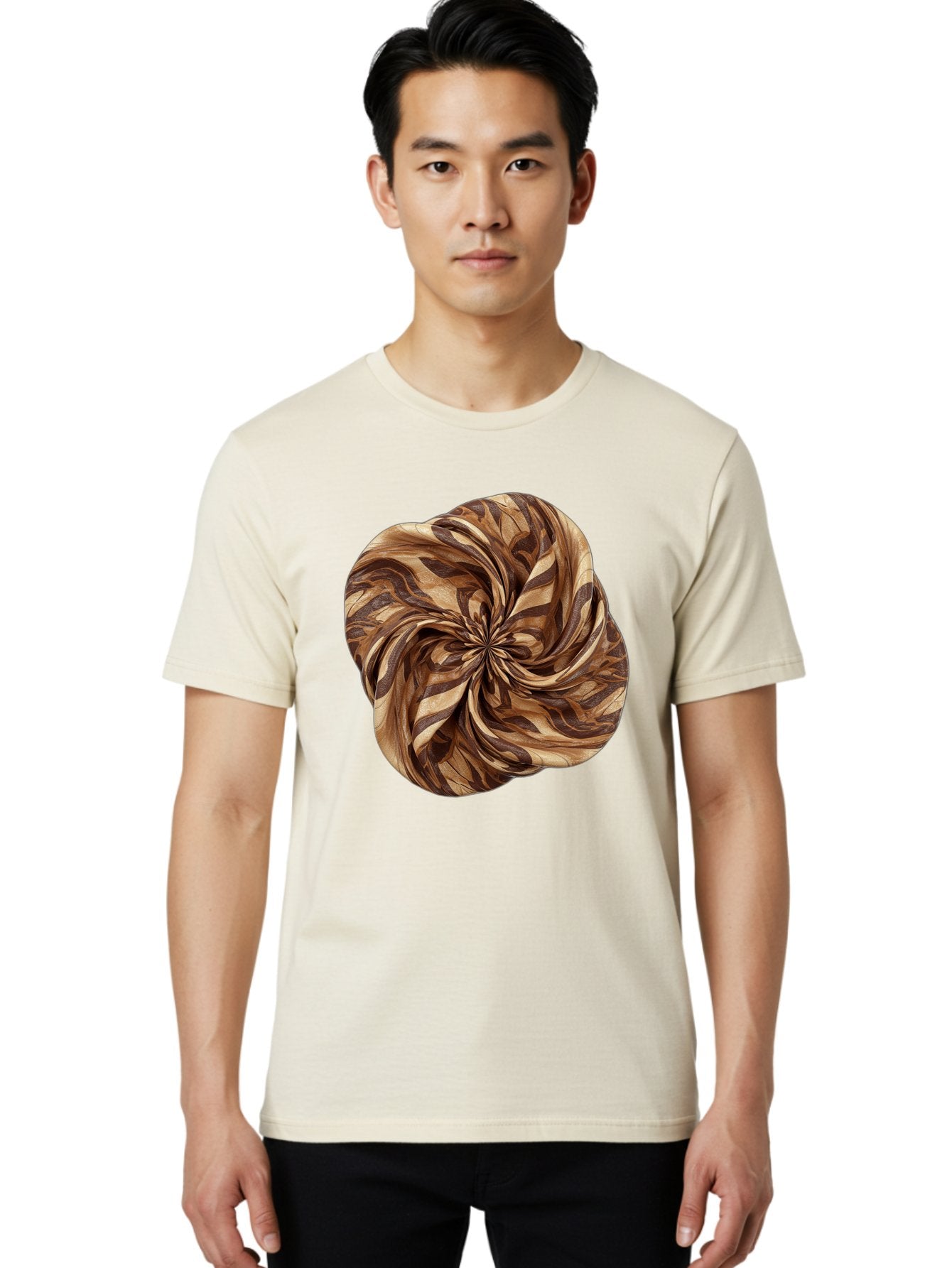 Brown-Marble-Swirl Men'S Graphic Tee, 100% Cotton, Comfortable Casual Summer Wear, Machine Washable, Vintage Camera, Old Camera, Antique Camera, Black Camera, Classic Photography, Photography Equipment, Nostalgic Device, Film Camera, Bag219 26