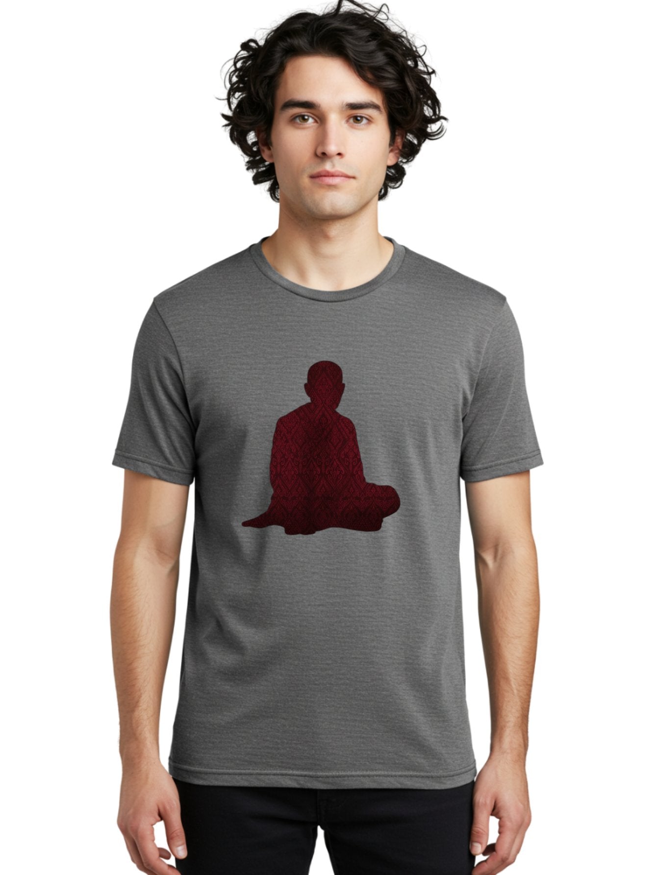 Buddha-Silhouette Men'S Graphic Tee, 100% Cotton, Comfortable Casual Summer Wear, Machine Washable, Vintage Camera, Old Camera, Antique Camera, Black Camera, Classic Photography, Photography Equipment, Nostalgic Device, Film Camera, Camera Art Bag222 25