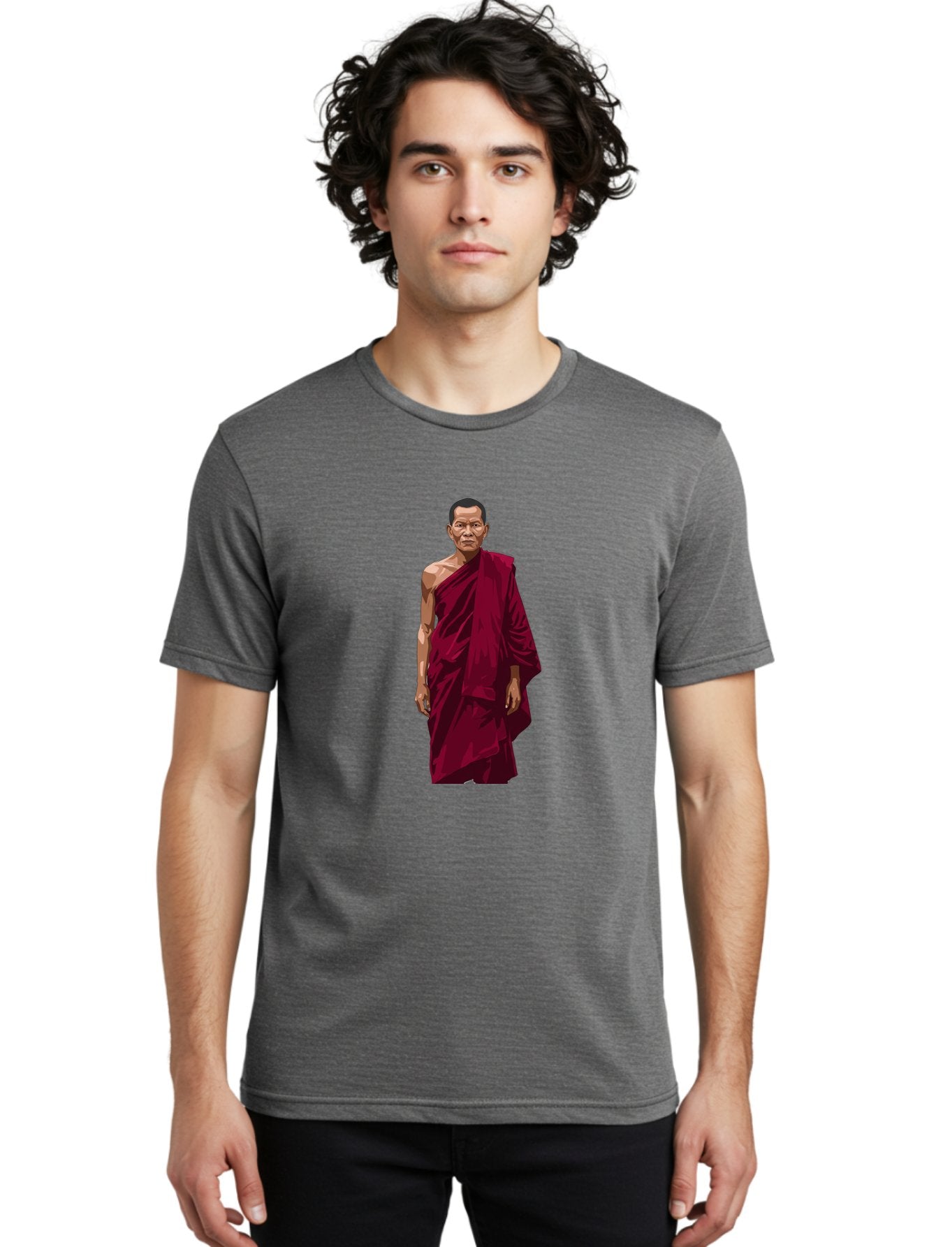 Buddhist-Monk-1 Men'S Graphic Tee, 100% Cotton, Comfortable Casual Summer Wear, Machine Washable, Vintage Camera, Old Camera, Antique Camera, Black Camera, Classic Photography, Photography Equipment, Nostalgic Device, Film Camera, Camera Art Bag224 28