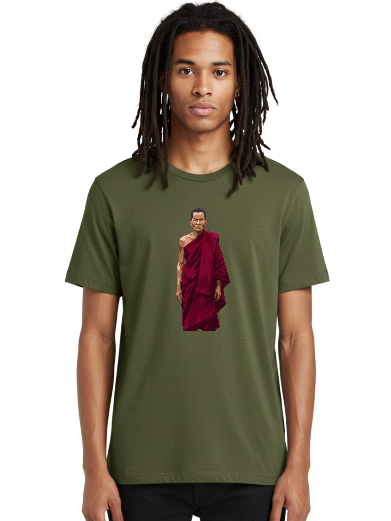 Buddhist-Monk-1 Men'S Graphic Tee, 100% Cotton, Comfortable Casual Summer Wear, Machine Washable, Vintage Camera, Old Camera, Antique Camera, Black Camera, Classic Photography, Photography Equipment, Nostalgic Device, Film Camera, Camera Art Bag224 23