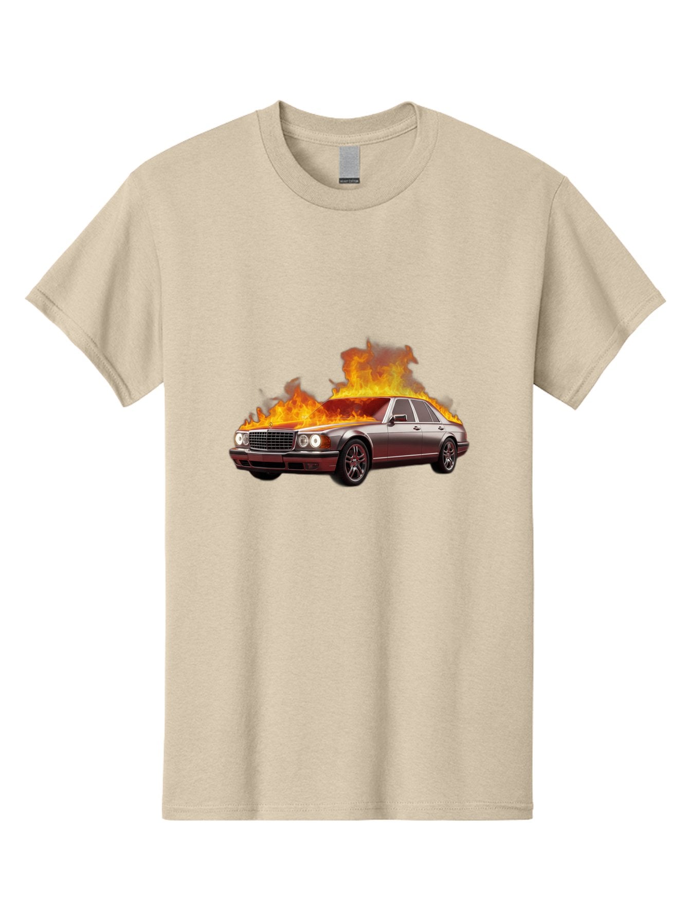 Burning-Mercedes Men'S Graphic Tee, 100% Cotton, Comfortable Casual Summer Wear, Machine Washable, Vintage Camera, Old Camera, Antique Camera, Black Camera, Classic Photography, Photography Equipment, Nostalgic Device, Film Camera, Camera Art Bag234 4