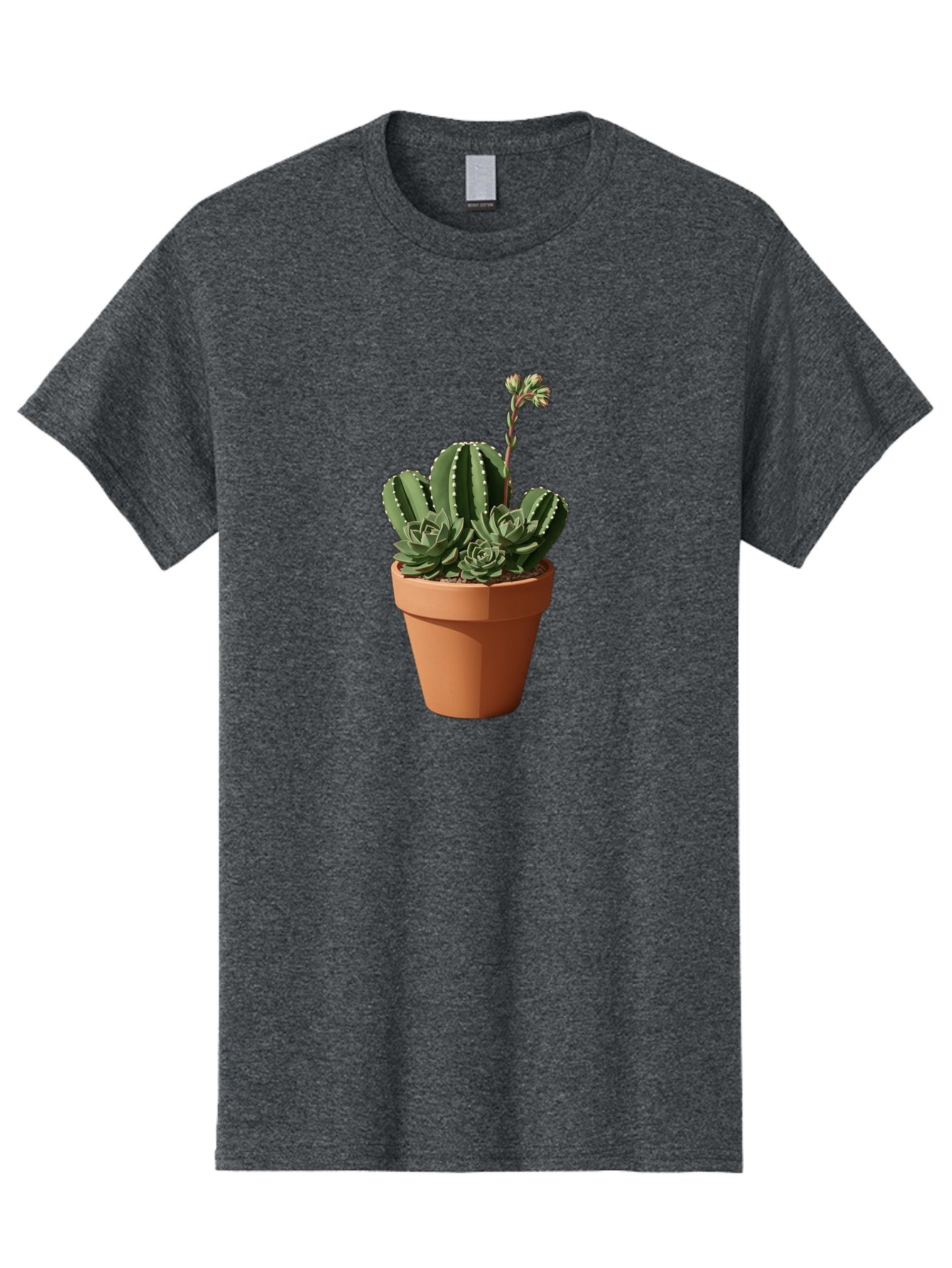 Cactus-In-Terracotta-Pot Men'S Graphic Tee, 100% Cotton, Comfortable Casual Summer Wear, Machine Washable, Vintage Camera, Old Camera, Antique Camera, Black Camera, Classic Photography, Photography Equipment, Nostalgic Device, Film Camera, Bag237