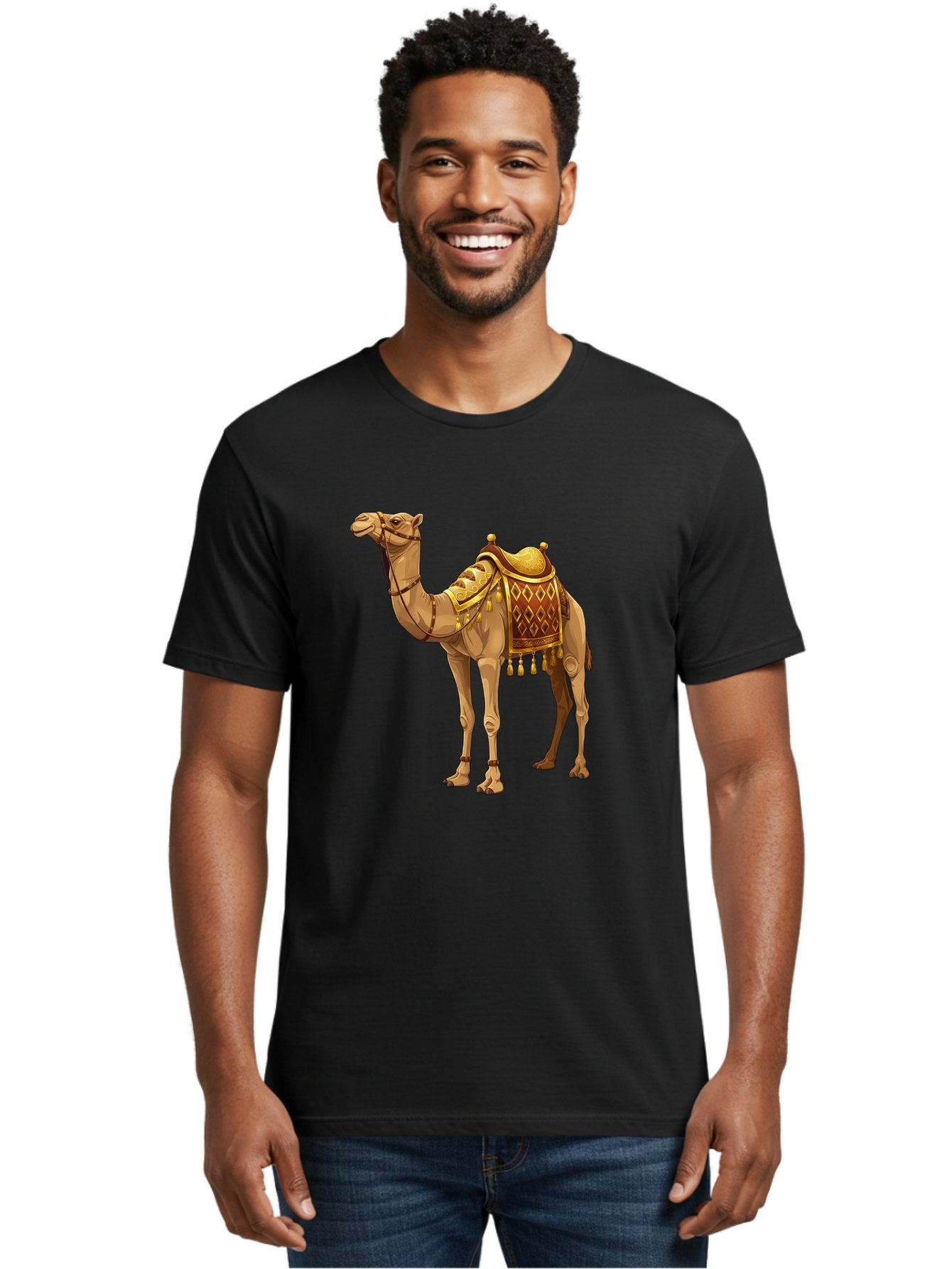 Camel-1 Men'S Graphic Tee, 100% Cotton, Comfortable Casual Summer Wear, Machine Washable, Vintage Camera, Old Camera, Antique Camera, Black Camera, Classic Photography, Photography Equipment, Nostalgic Device, Film Camera, Camera Art Bag239 24
