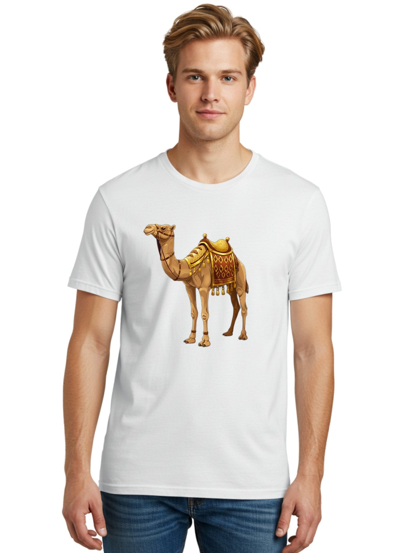 Camel-1 Men'S Graphic Tee, 100% Cotton, Comfortable Casual Summer Wear, Machine Washable, Vintage Camera, Old Camera, Antique Camera, Black Camera, Classic Photography, Photography Equipment, Nostalgic Device, Film Camera, Camera Art Bag239 18