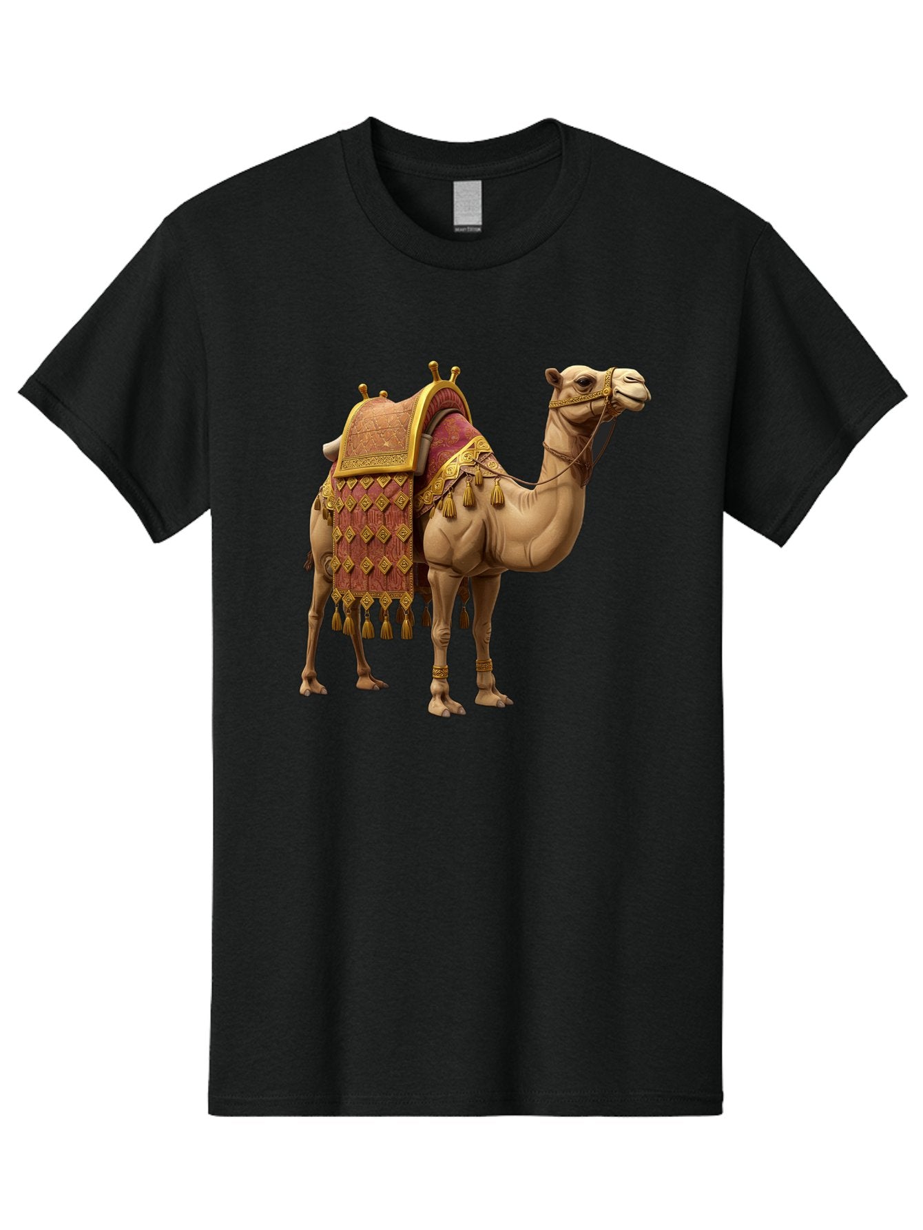 Camel-2 Men'S Graphic Tee, 100% Cotton, Comfortable Casual Summer Wear, Machine Washable, Vintage Camera, Old Camera, Antique Camera, Black Camera, Classic Photography, Photography Equipment, Nostalgic Device, Film Camera, Camera Art Bag240 15