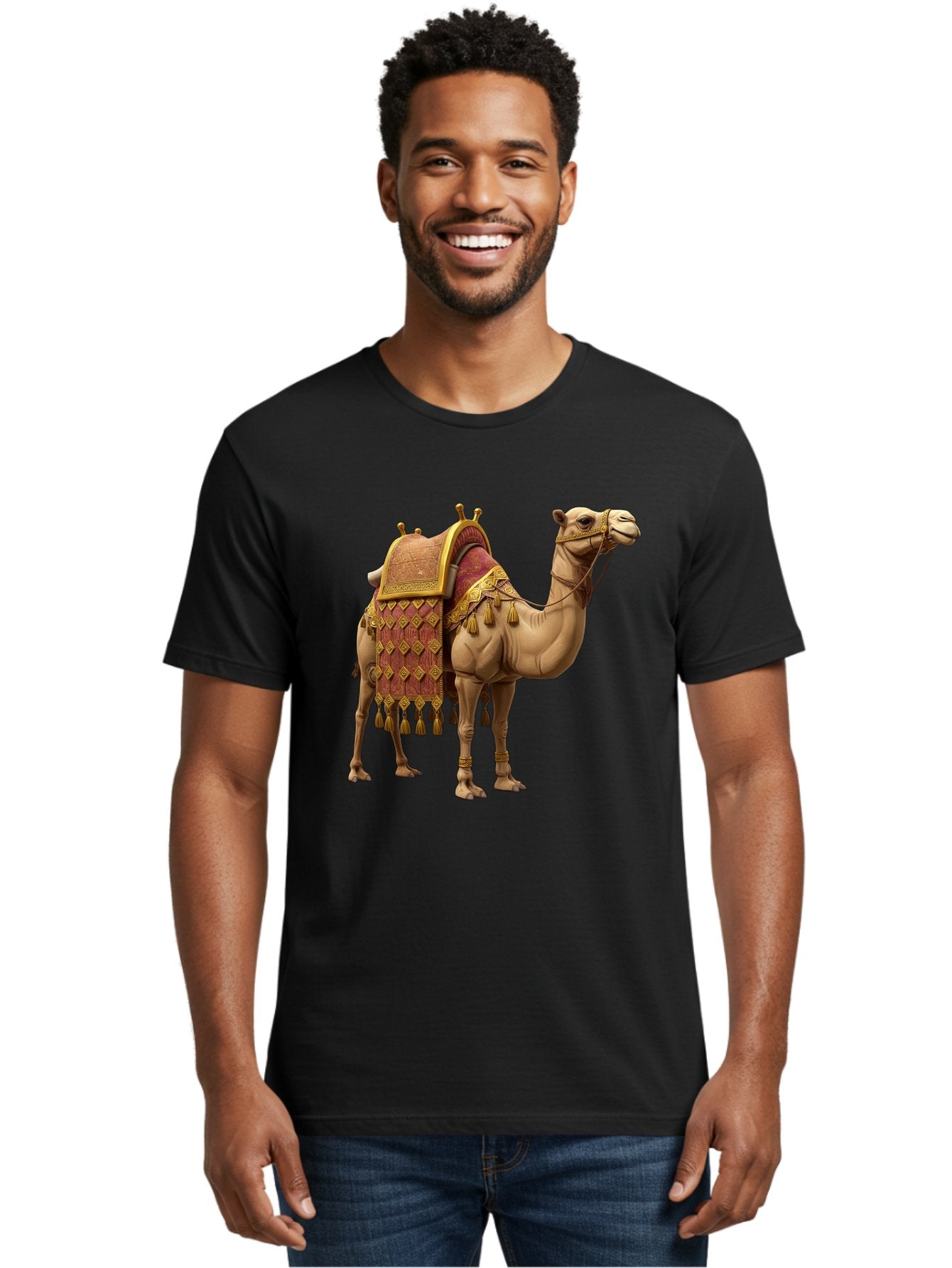Camel-2 Men'S Graphic Tee, 100% Cotton, Comfortable Casual Summer Wear, Machine Washable, Vintage Camera, Old Camera, Antique Camera, Black Camera, Classic Photography, Photography Equipment, Nostalgic Device, Film Camera, Camera Art Bag240 30